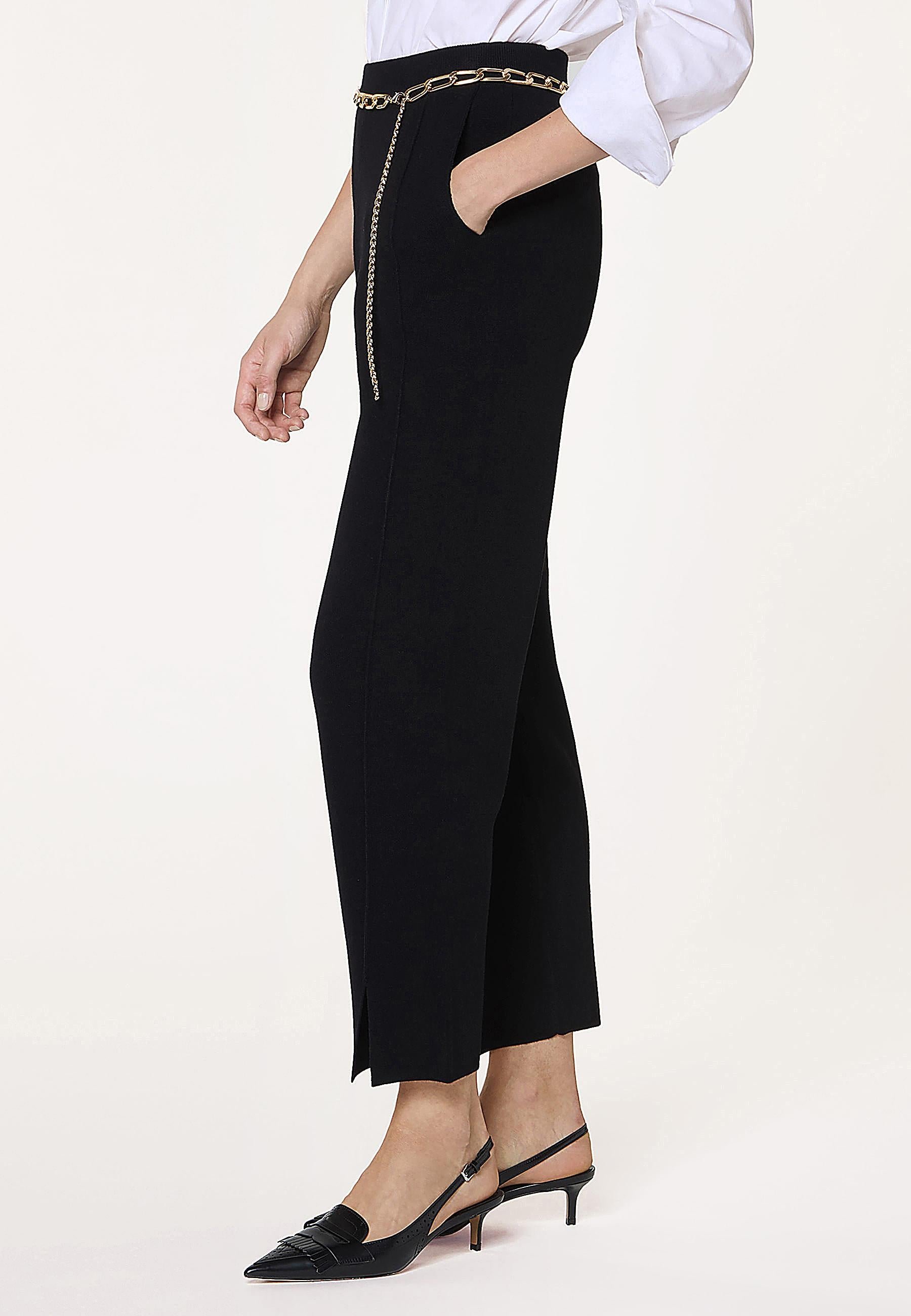 Milano knit cigarette pants RODIER Black