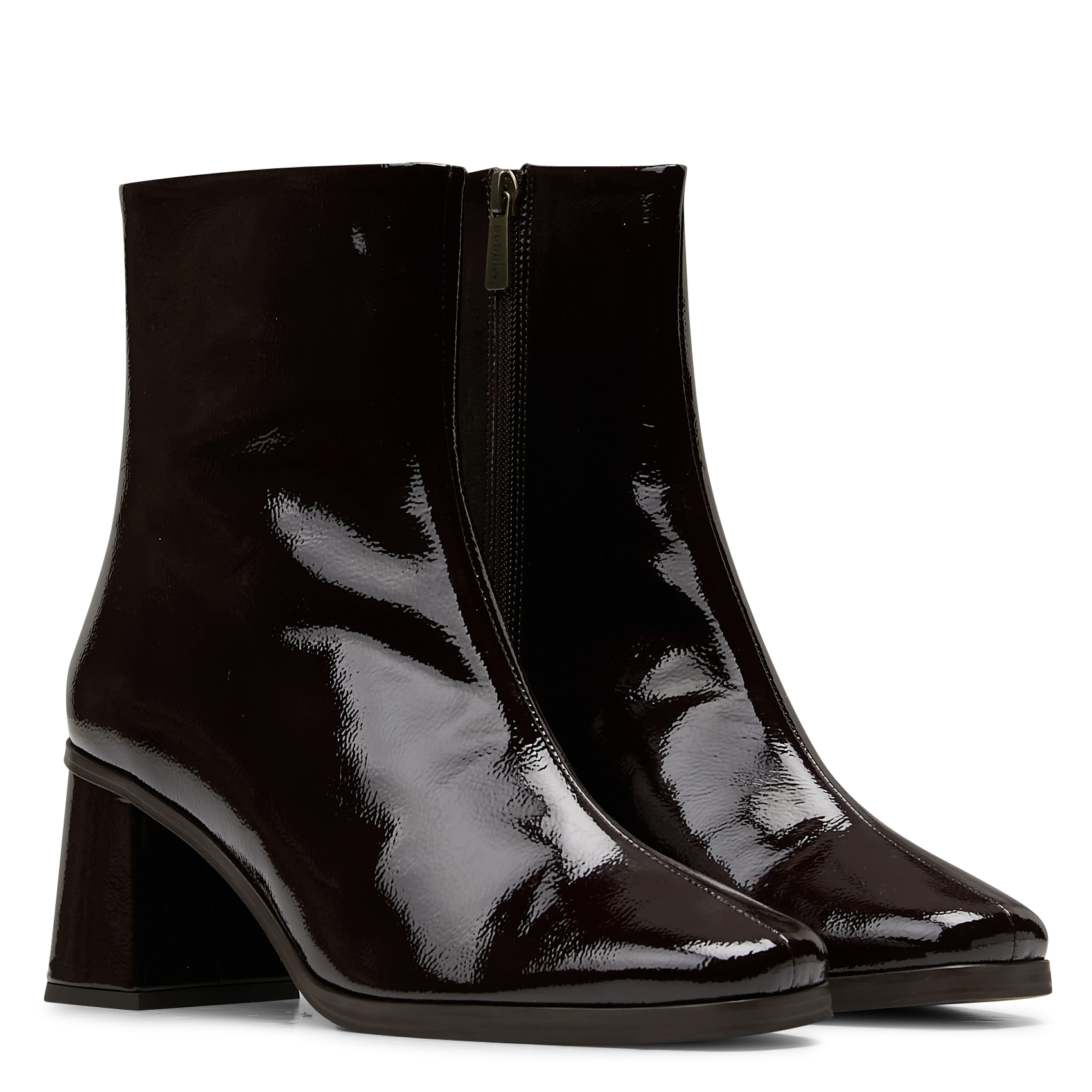 Bottines en cuir vernis BOBBIES Rouge