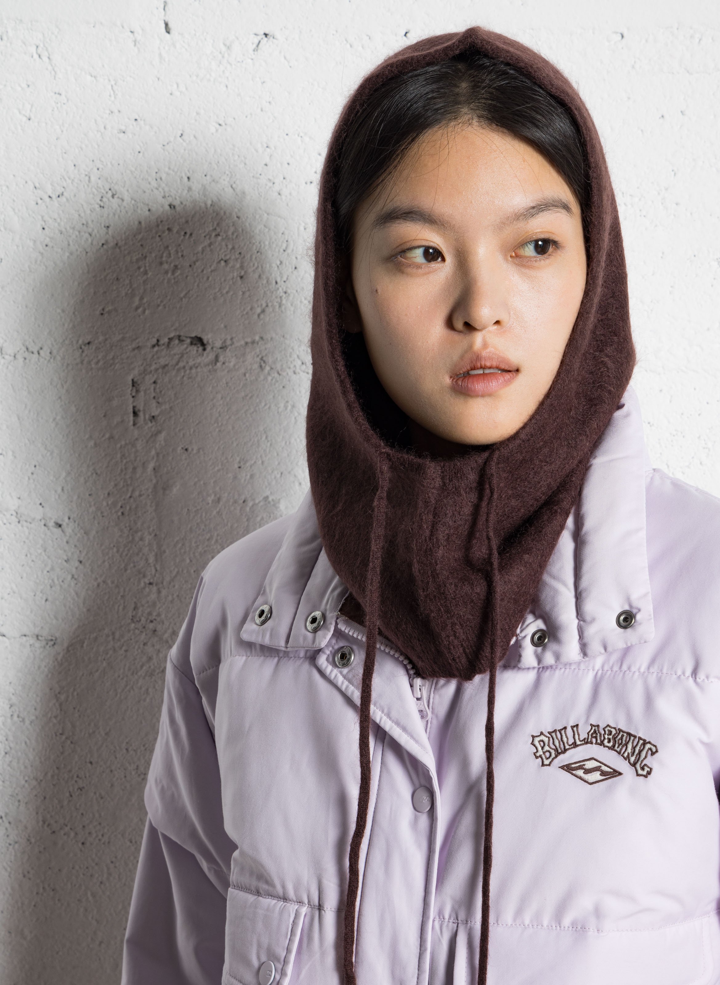 Cagoule en laine mélangée SUD EXPRESS Marron