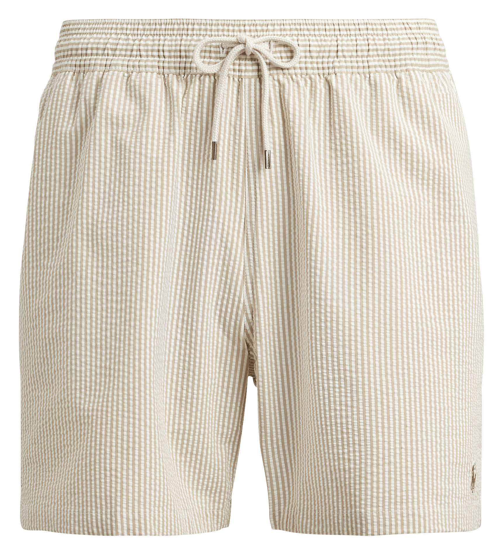 Striped straight shorts in blended cotton POLO RALPH LAUREN Beige