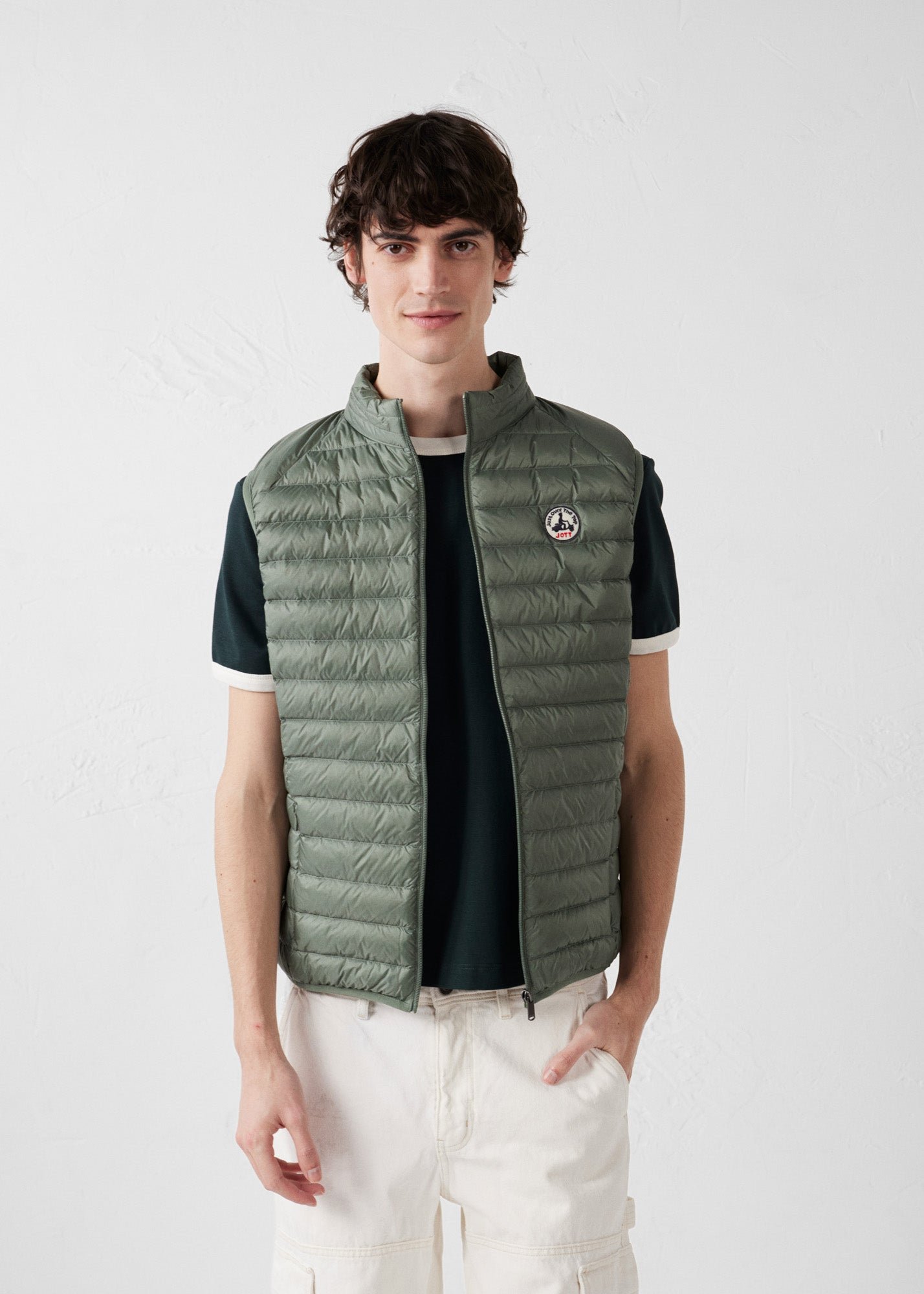 Sleeveless puffer jacket Tom JOTT Green
