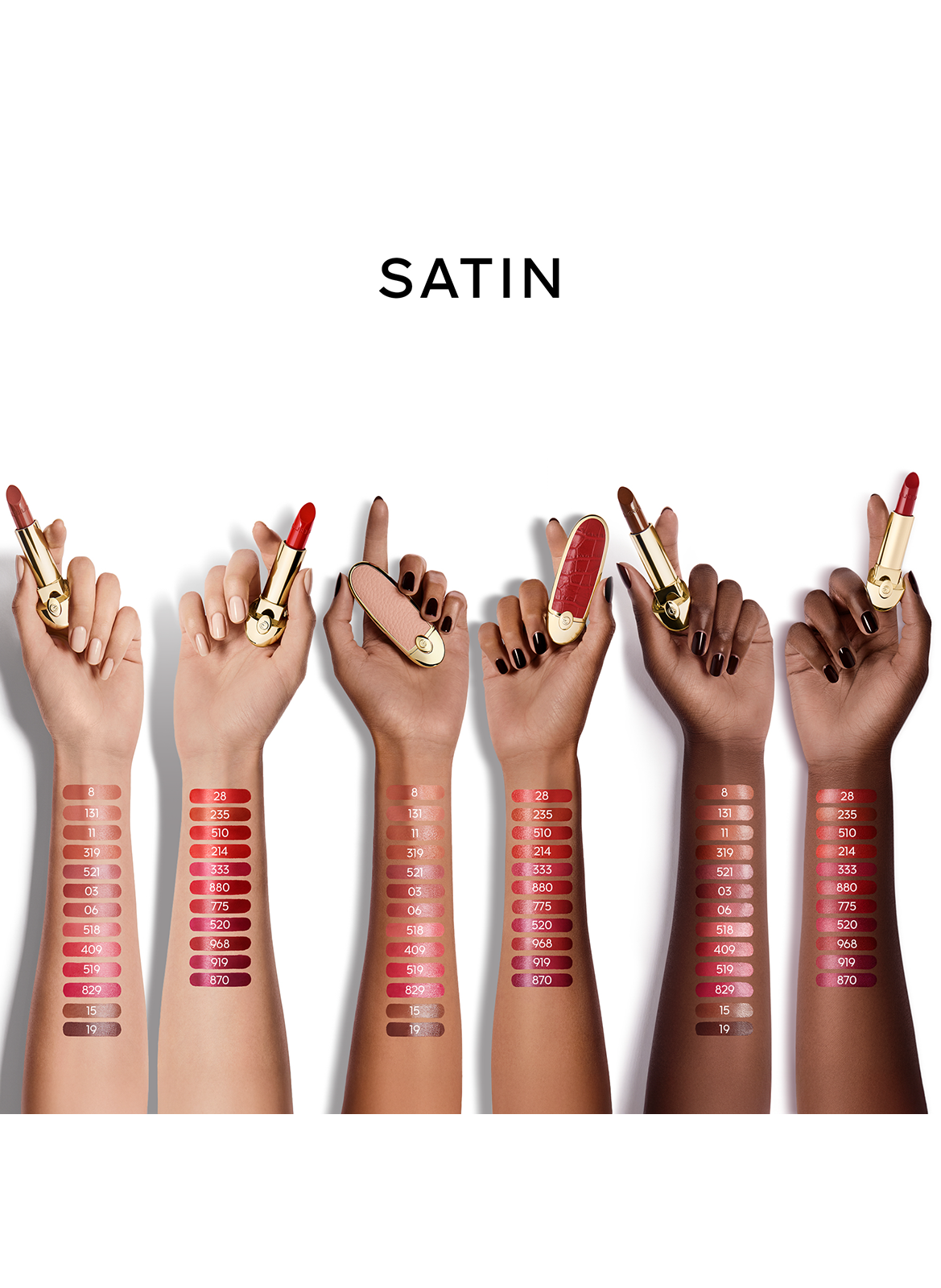 ROUGE G De navulling - De personaliseerbare verzorgende lippenstift GUERLAIN 510 le rouge vibrant – velvet