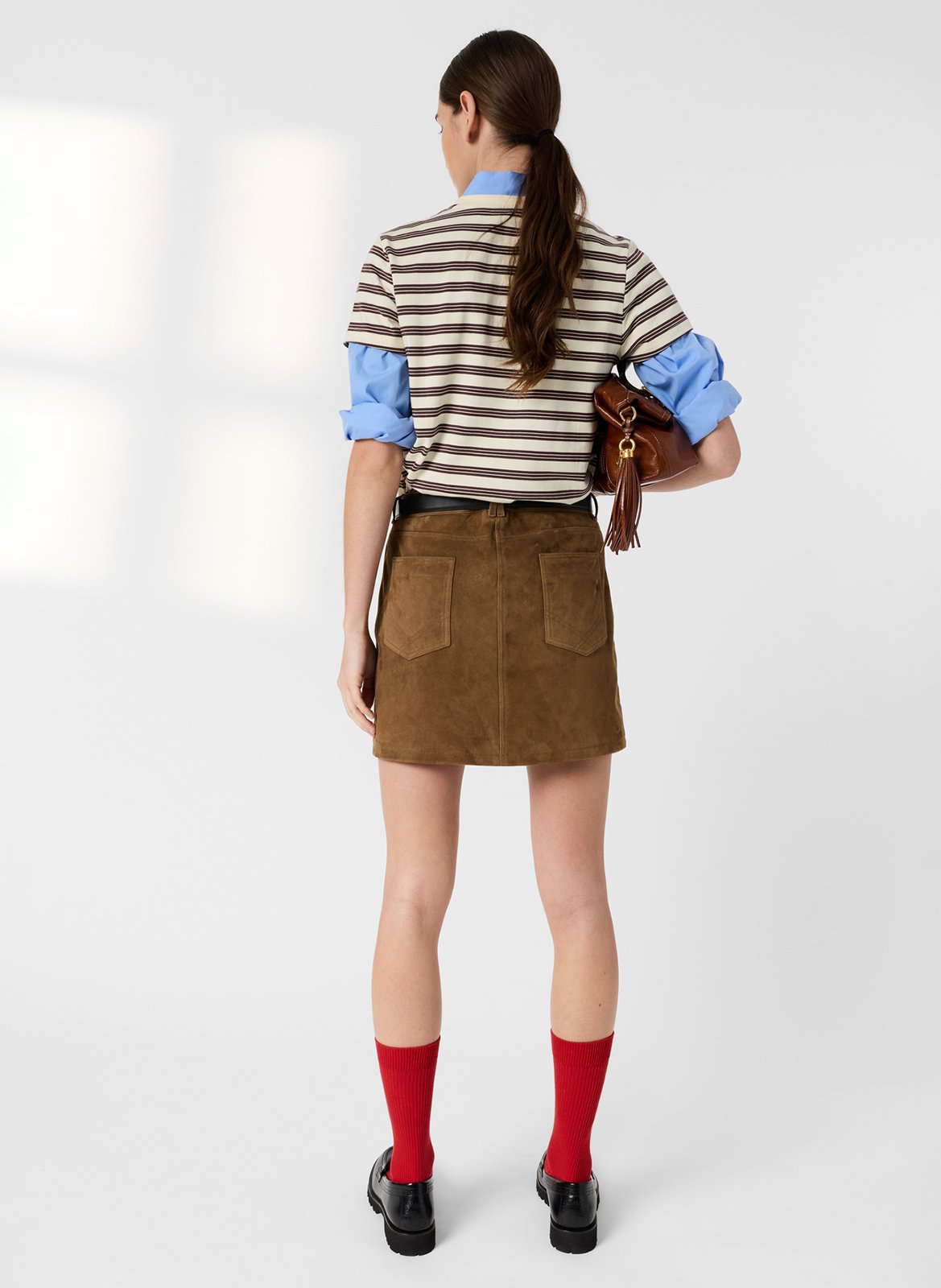 Baumwoll-Pullover mit Rundhalsausschnitt GERARD DAREL Braun