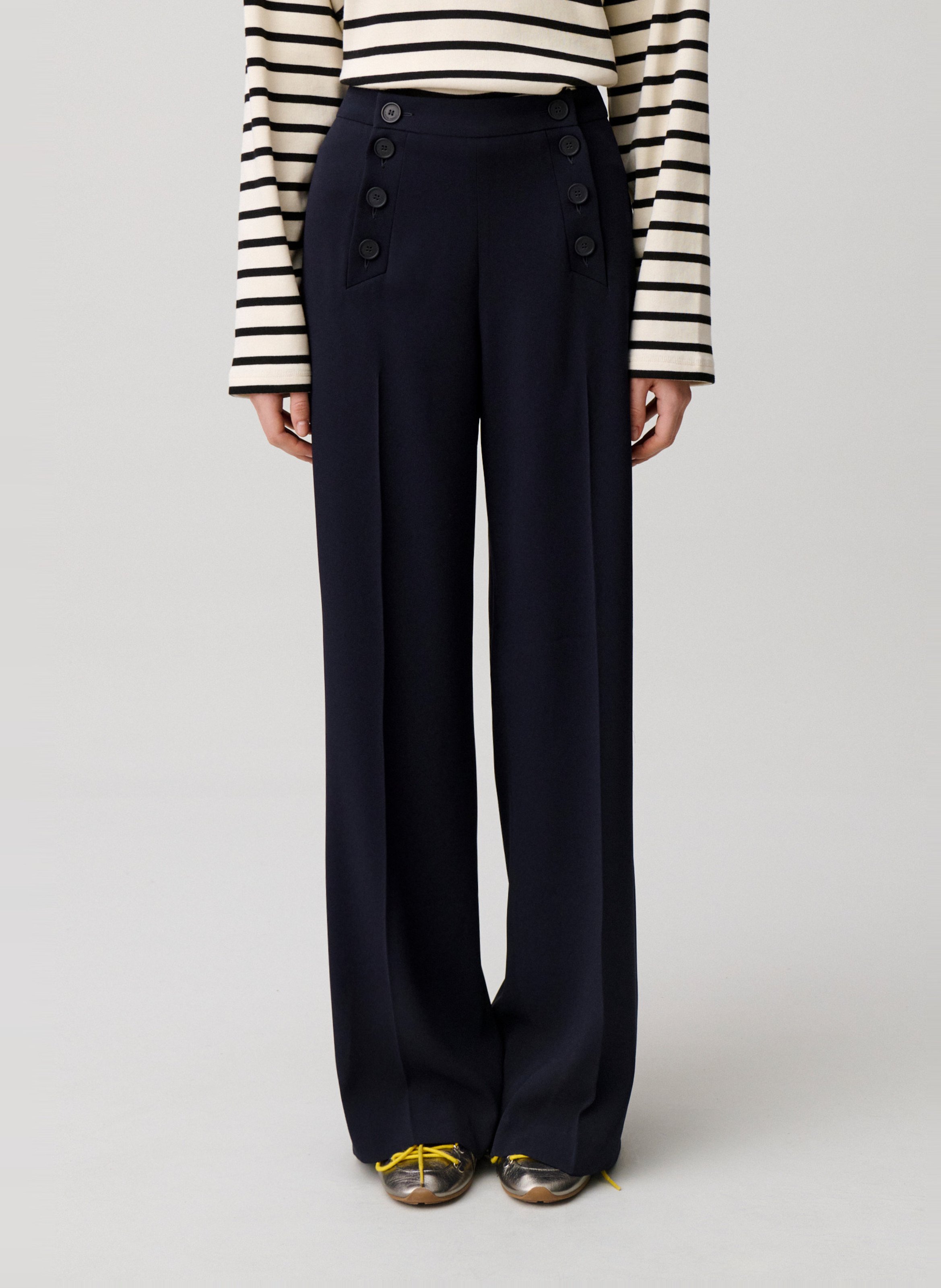 Pantalon droit CLAUDIE PIERLOT Bleu