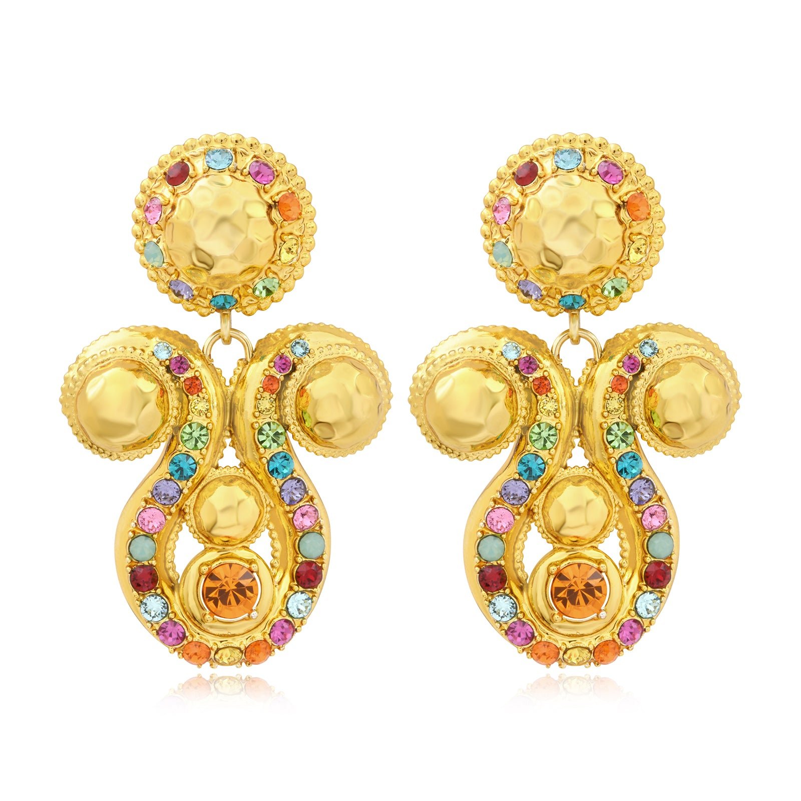 Boucles d'oreilles clip  oversize SATELLITE PARIS Multicolore