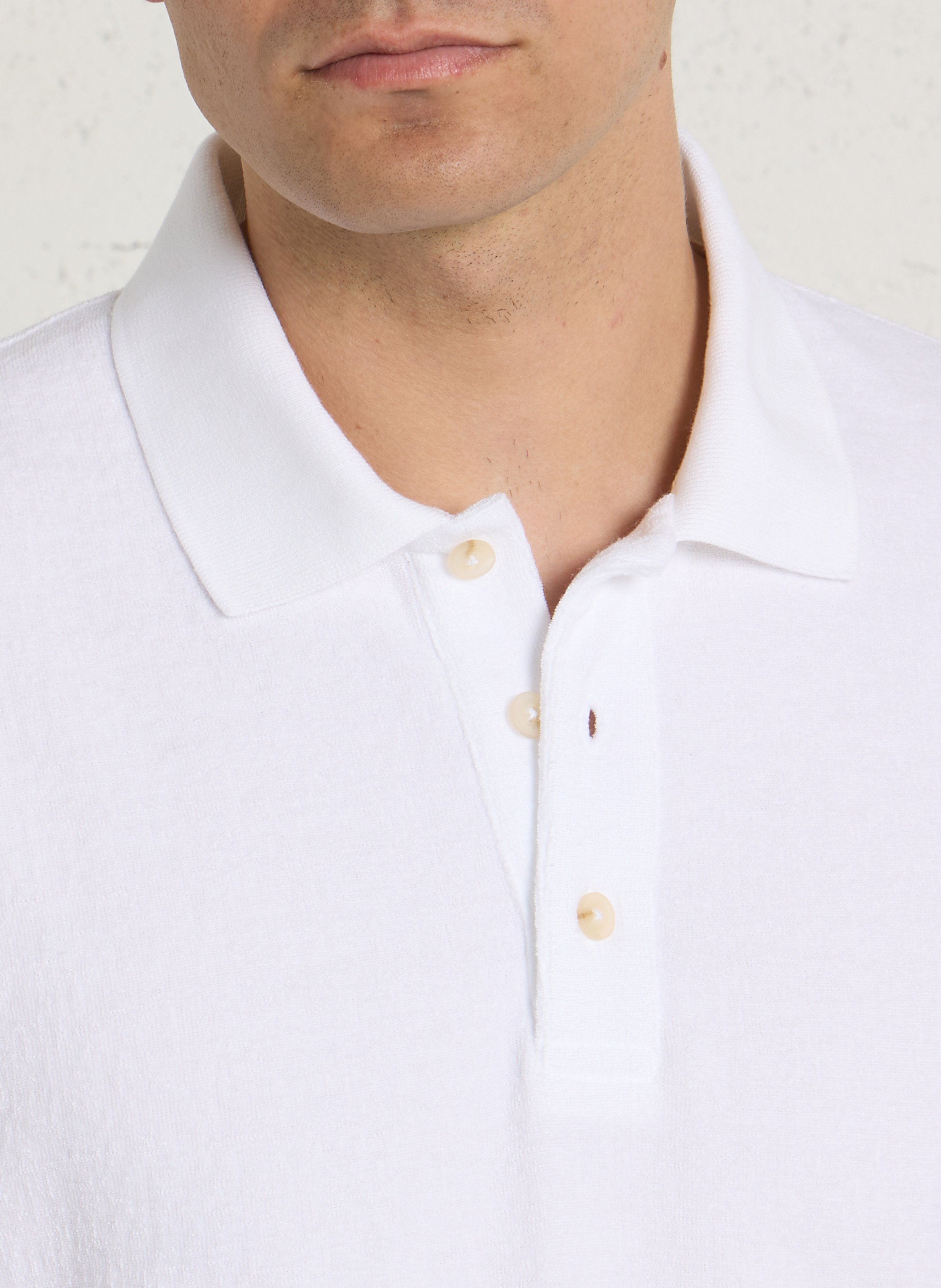 Oversized cotton polo shirt ARMOR LUX White