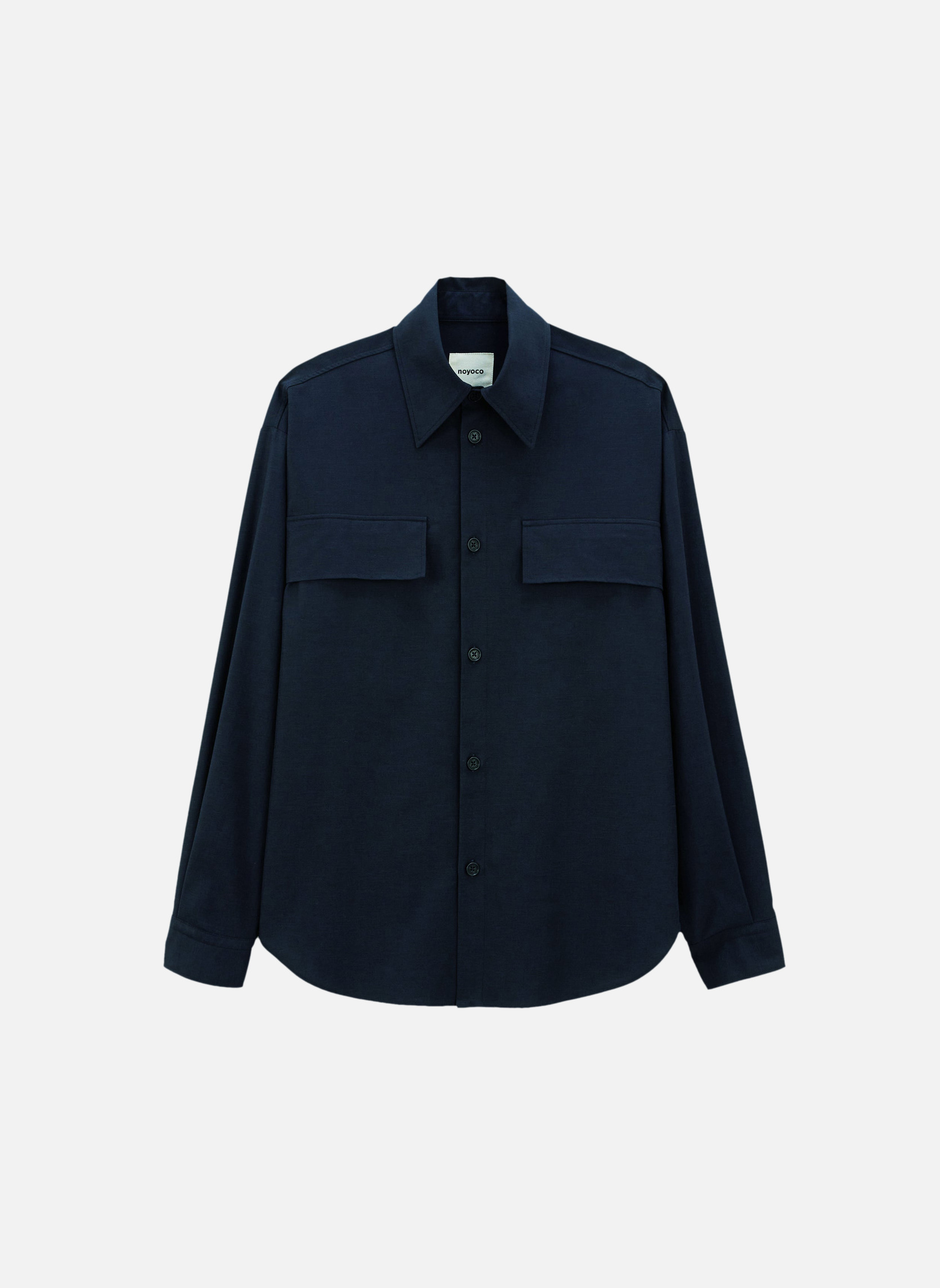 Elegant Tautira Navy Shirt Noyoco Blue