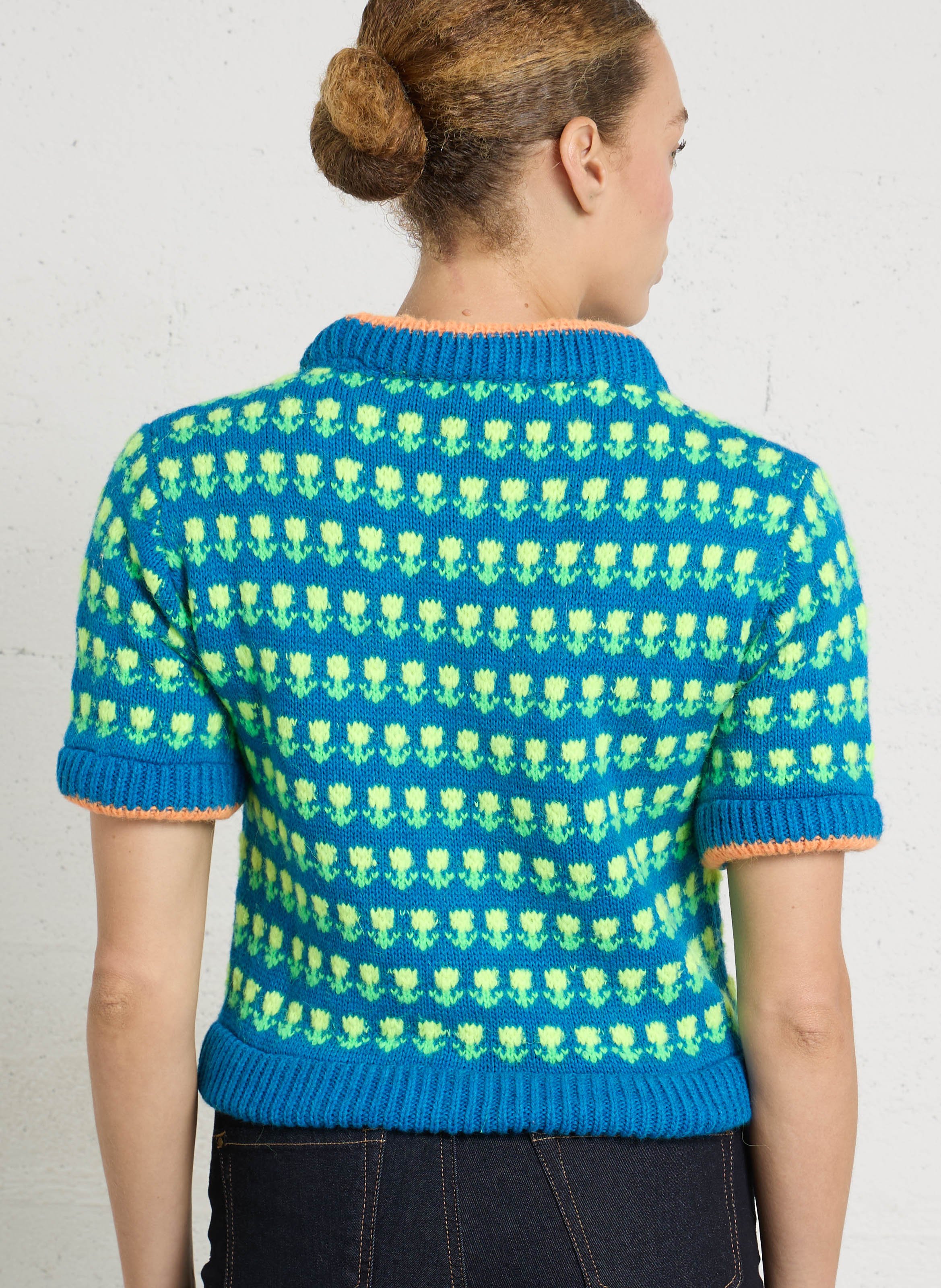 Round-neck sweater DR BLOOM Blue