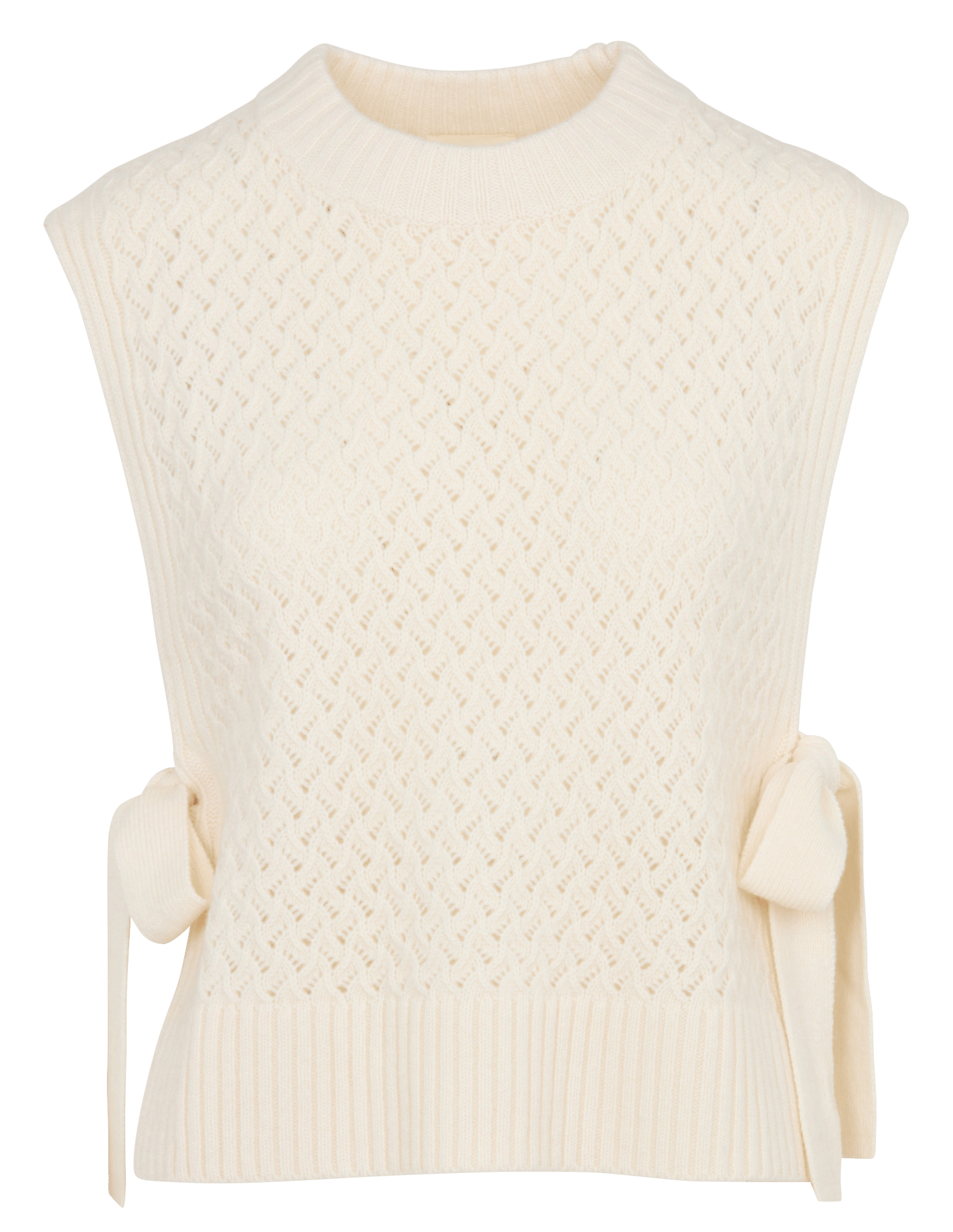 Ärmellose einfarbige Wollpullover PETITE MENDIGOTE Beige