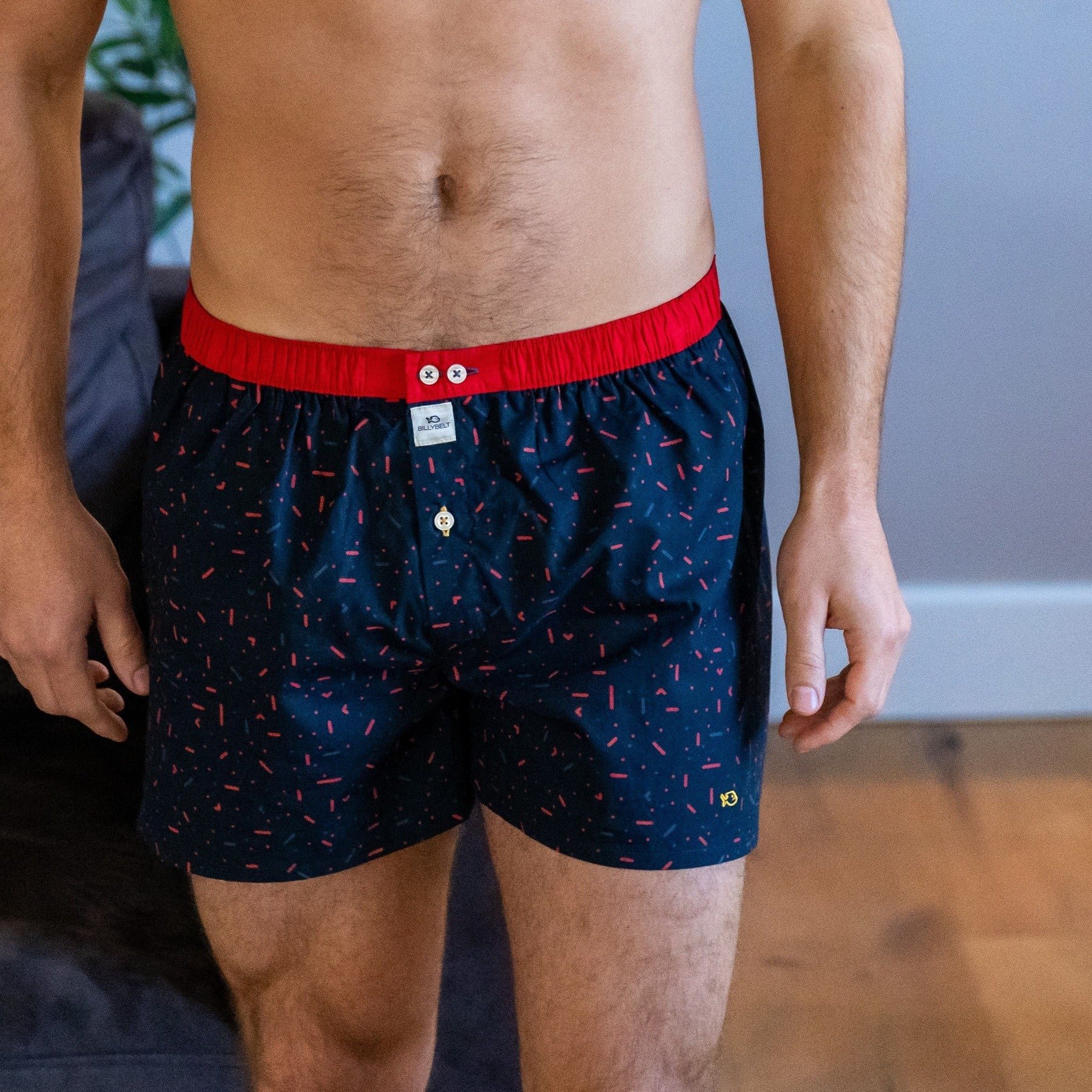 Organic cotton boxer shorts BILLYBELT Blue