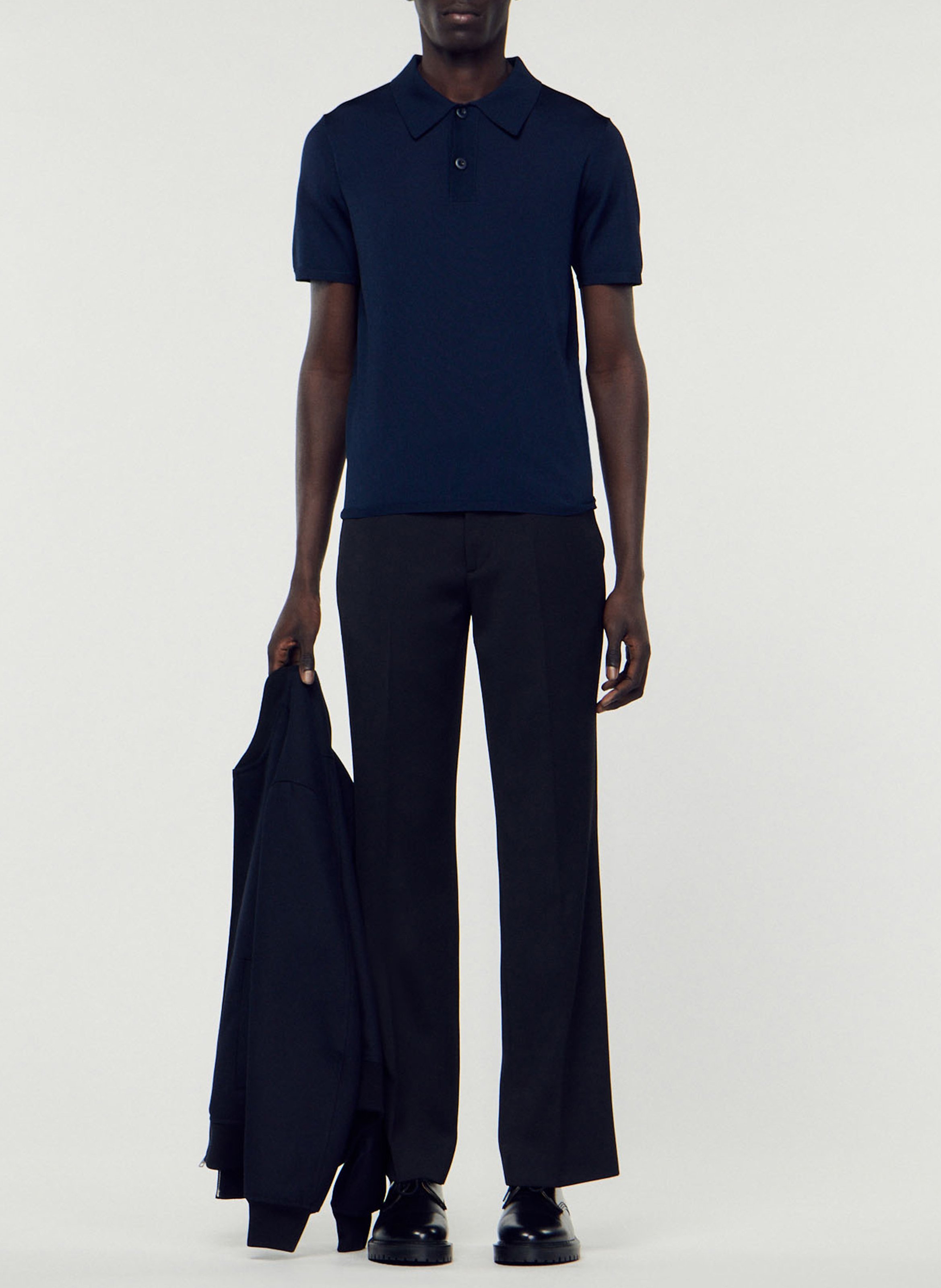 Polo regular fit  SANDRO Bleu
