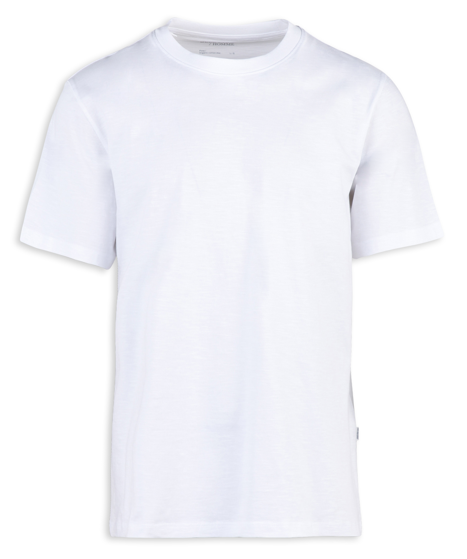 Short-sleeved organic cotton T-shirt ASPEN Bright white