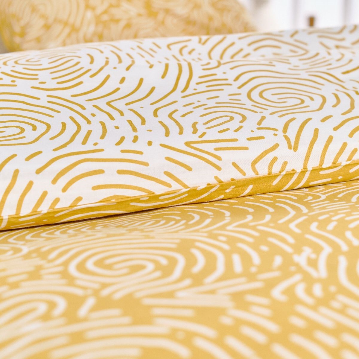 Cotton bedding set TODAY LINGE DE MAISON Yellow