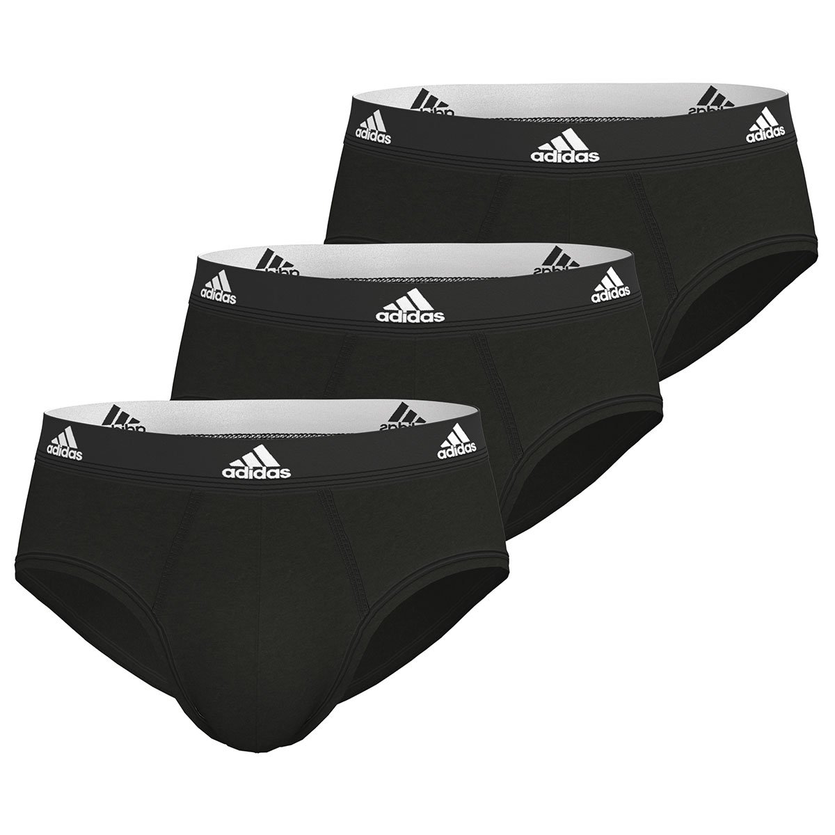 Active flex cotton boxer shorts, pack of 3 ADIDAS UNDERWEAR Black