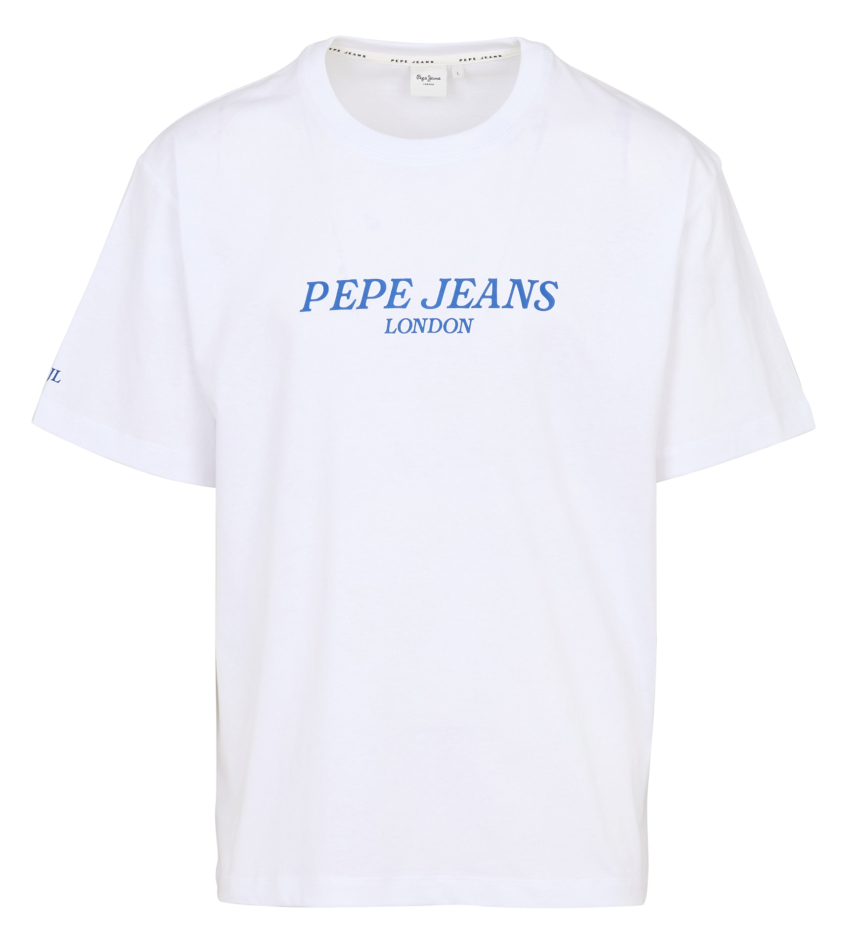 Straight t-shirt with lemon print PEPE JEANS White