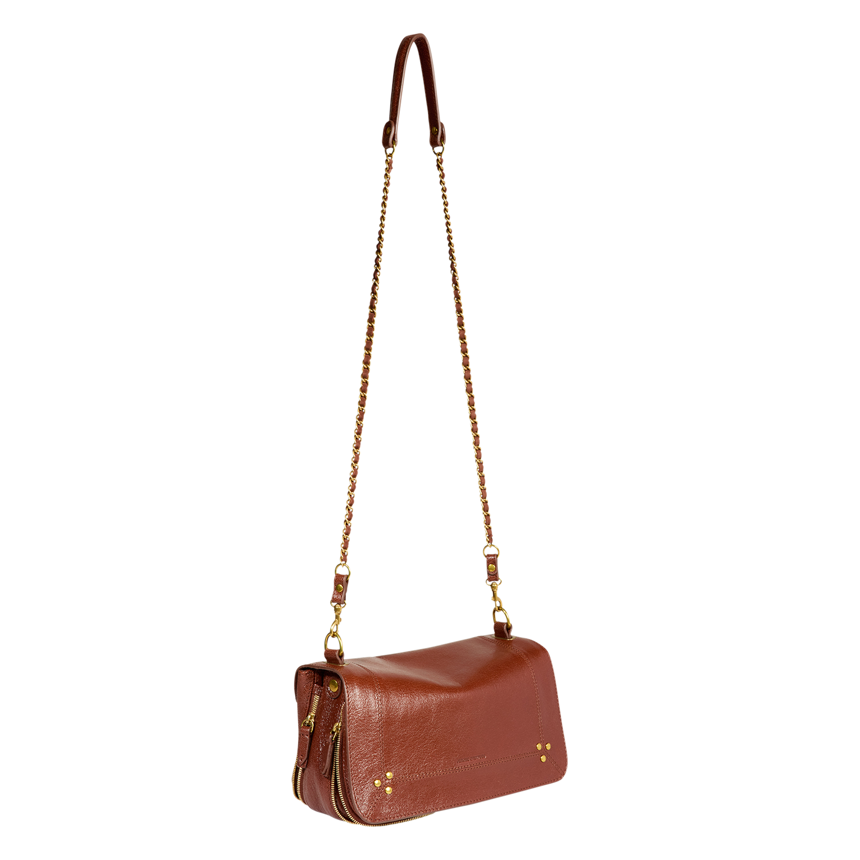 Dori leather shoulder bag JEROME DREYFUSS Brown