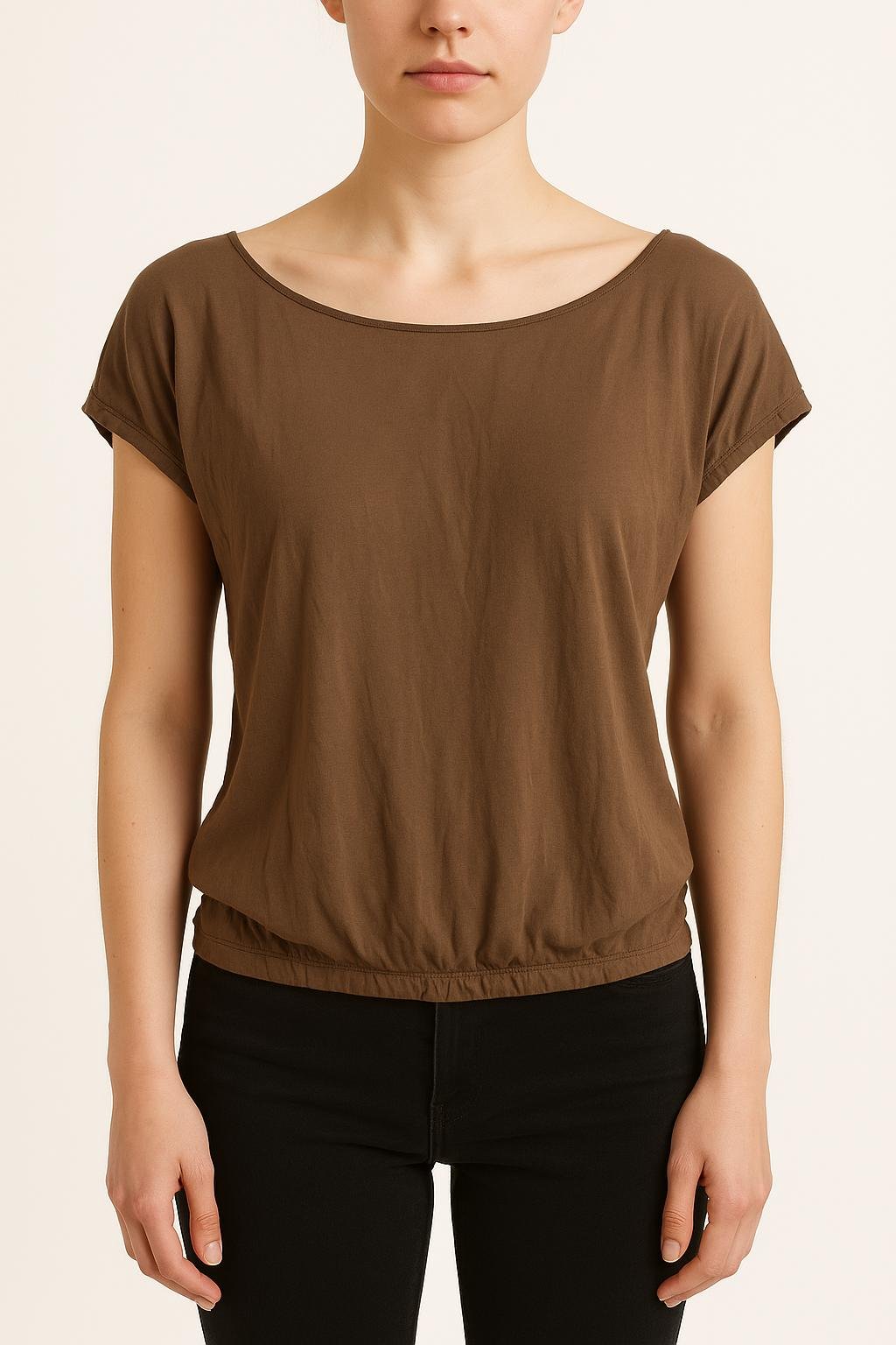 Tommy Badge T-shirt COMPTOIR DES COTONNIERS - Seconde main Beige