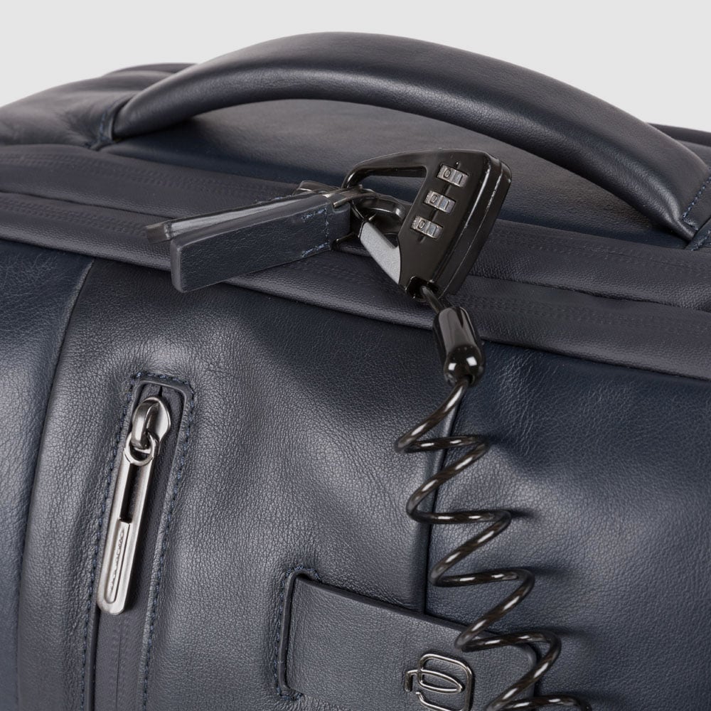 Leather backpack PIQUADRO Black