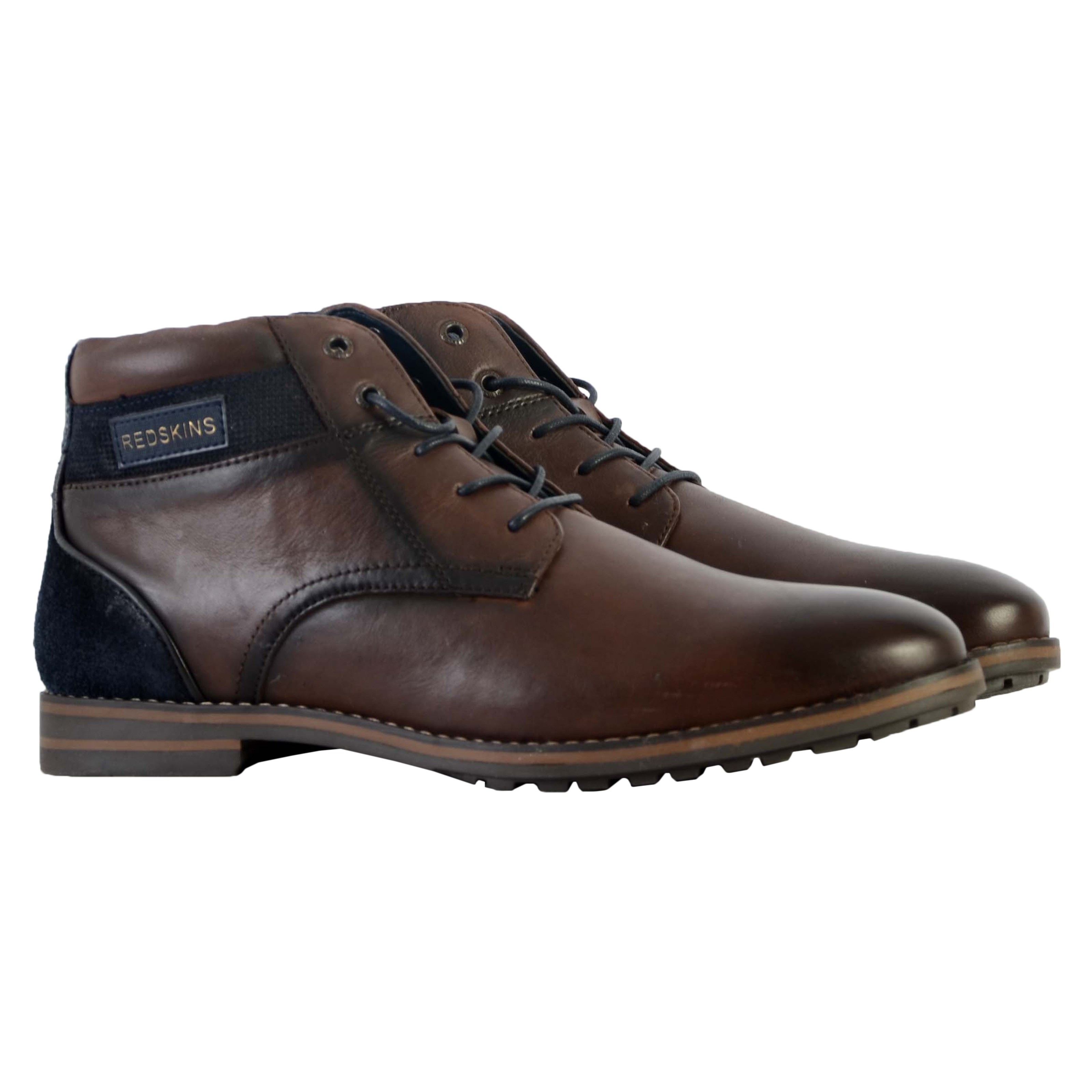 Bottine cuir  elec REDSKINS Marron