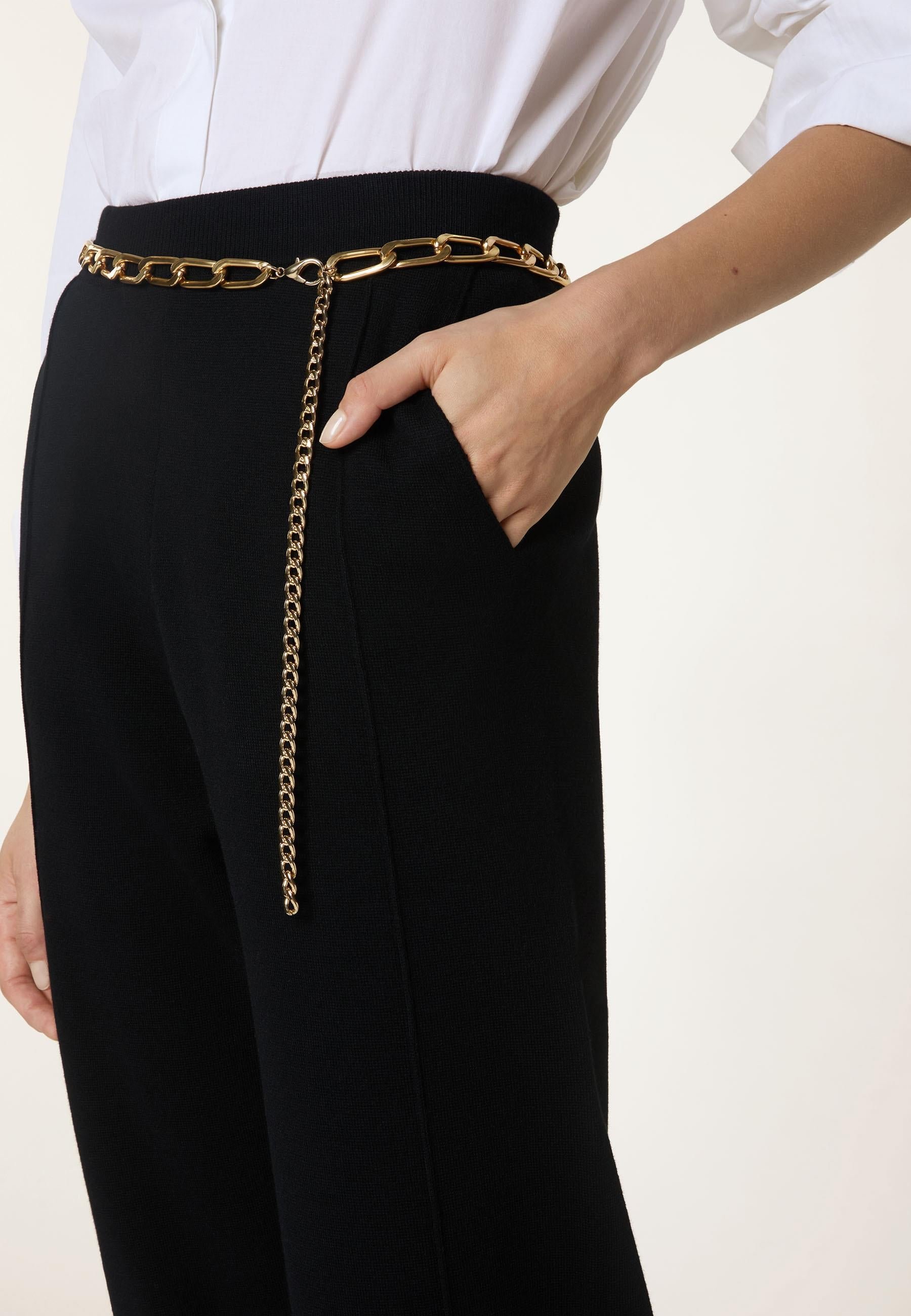 Milano knit cigarette pants RODIER Black