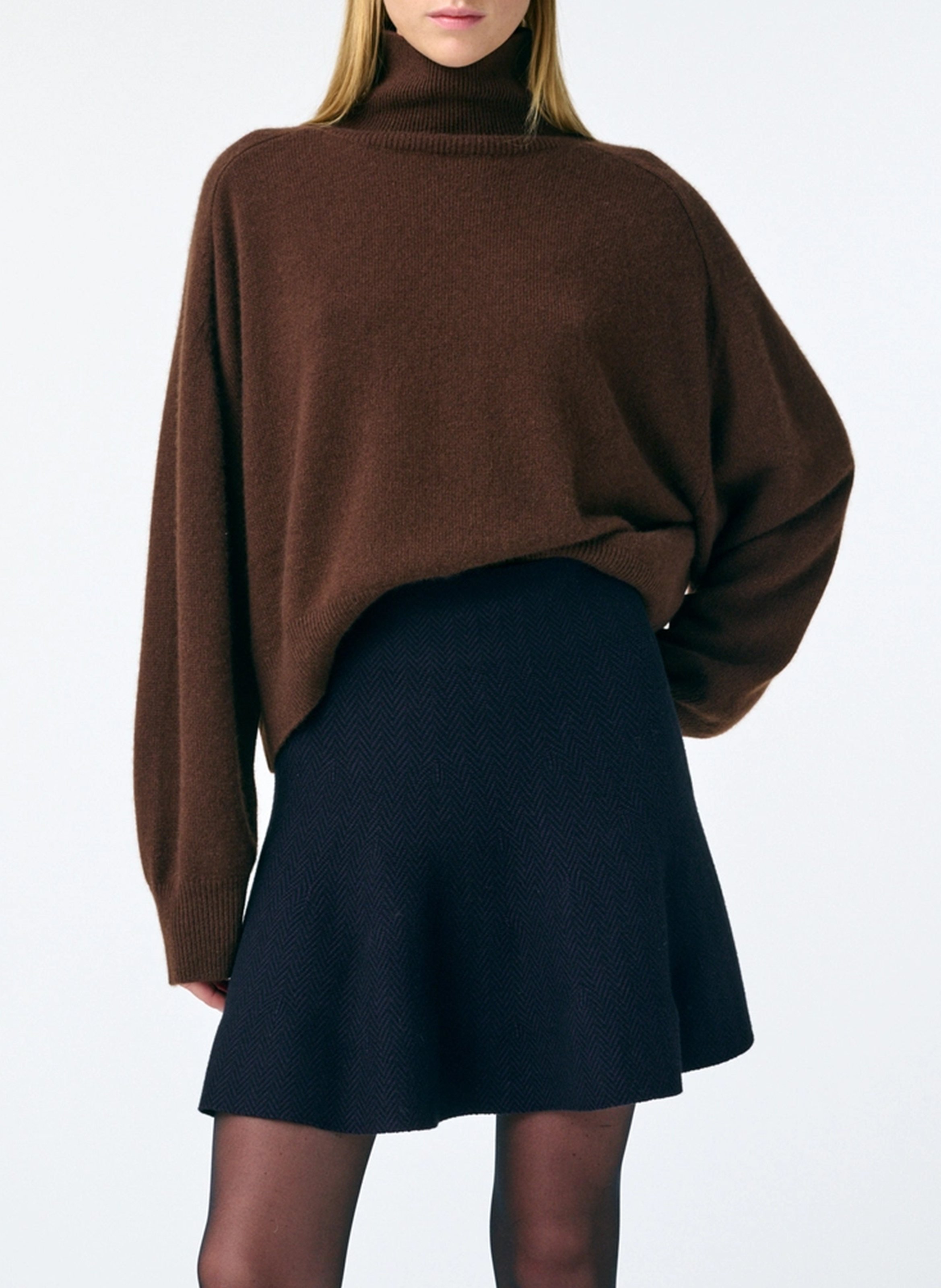 Jupe courte évasée VANESSA BRUNO Noir