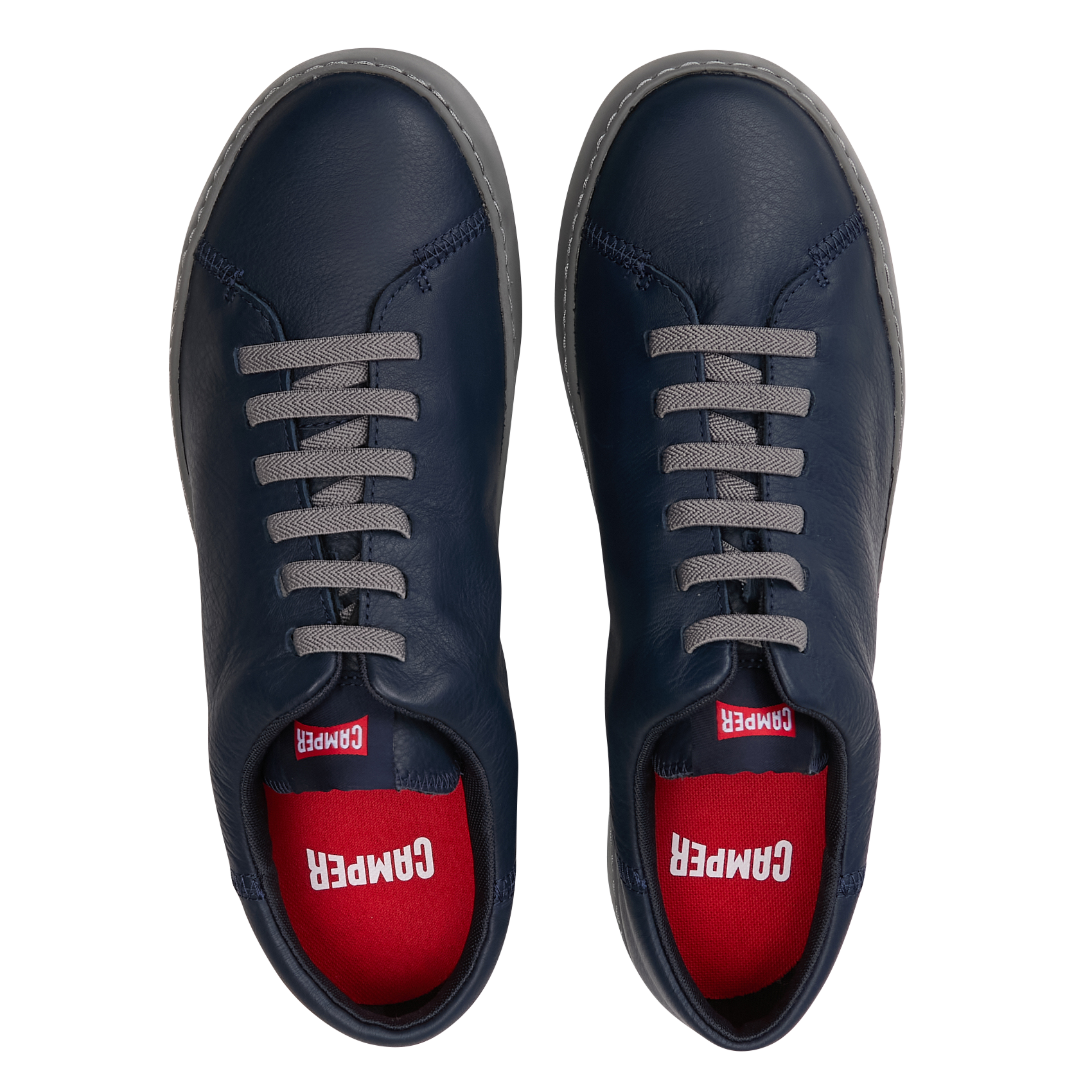 Baskets basses plates en cuir CAMPER Bleu