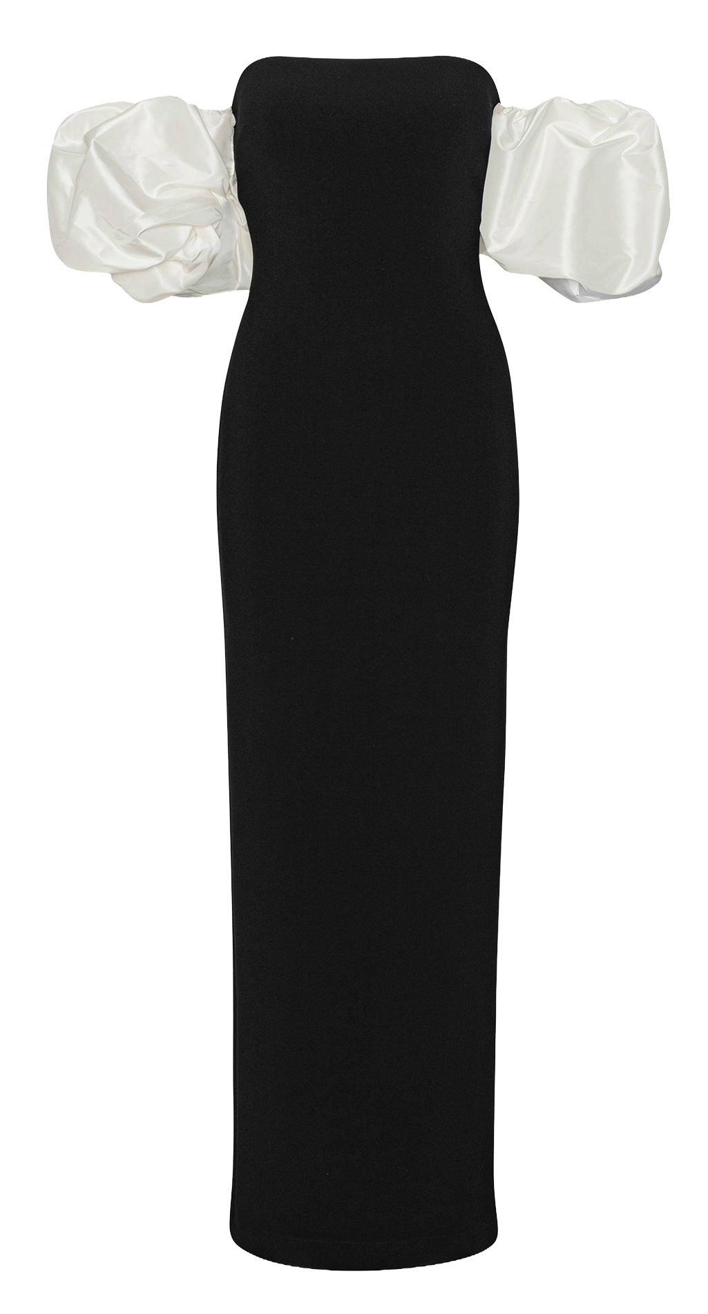 Long dress with puff sleeves ROTATE Black