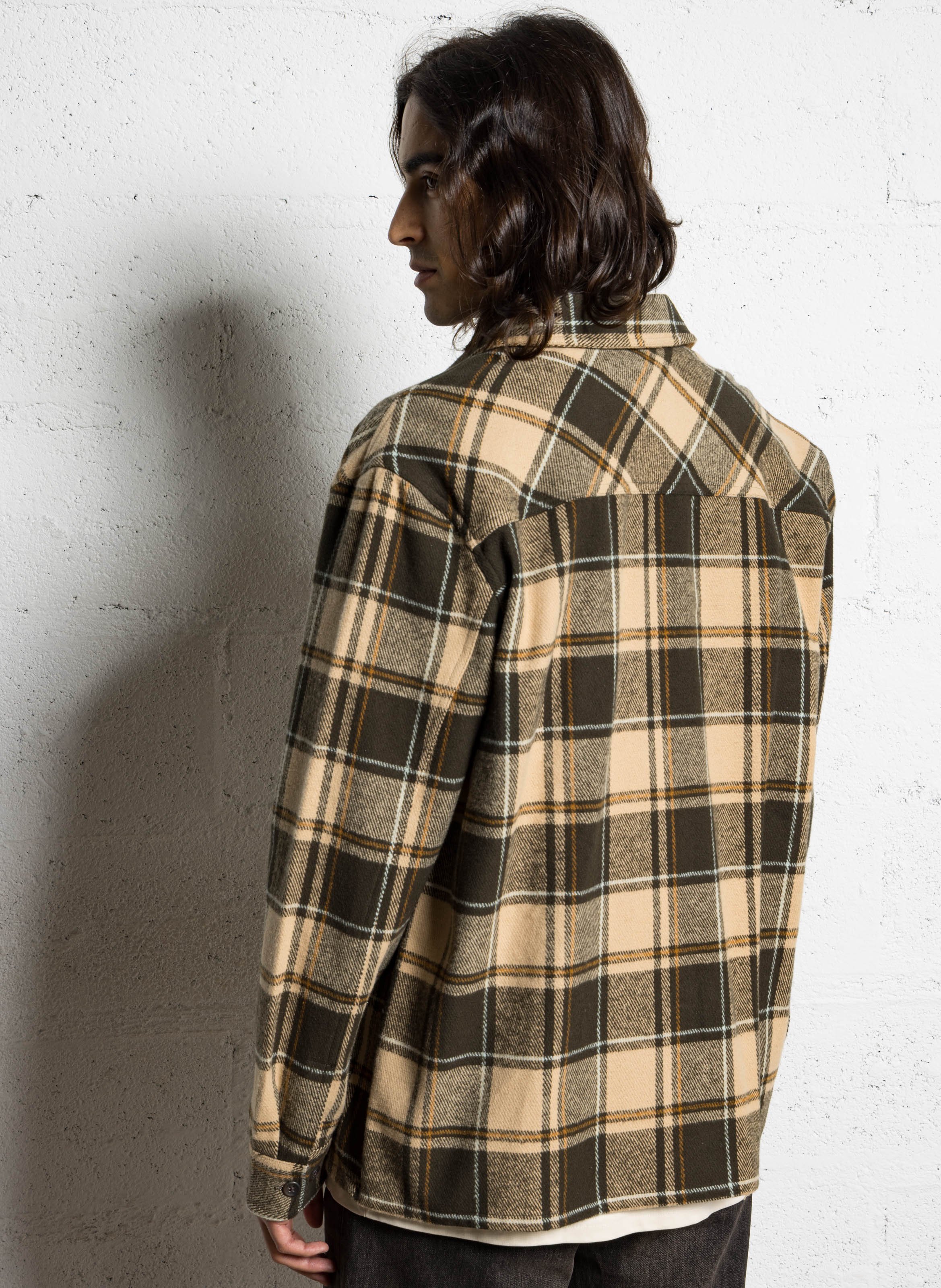 Surchemise droite à carreaux LES DEUX Blanc