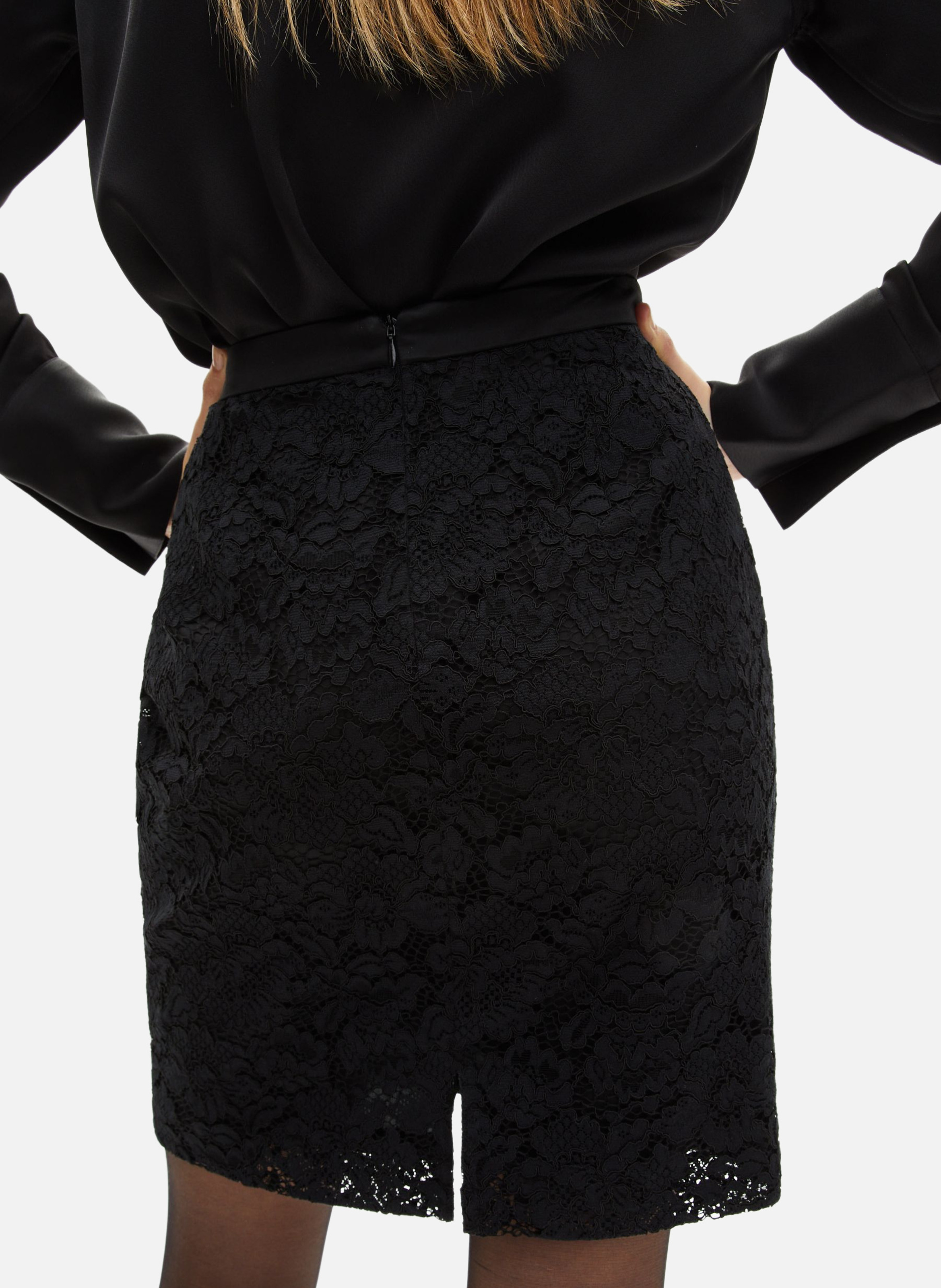Lace midi skirt  THE KOOPLES Black
