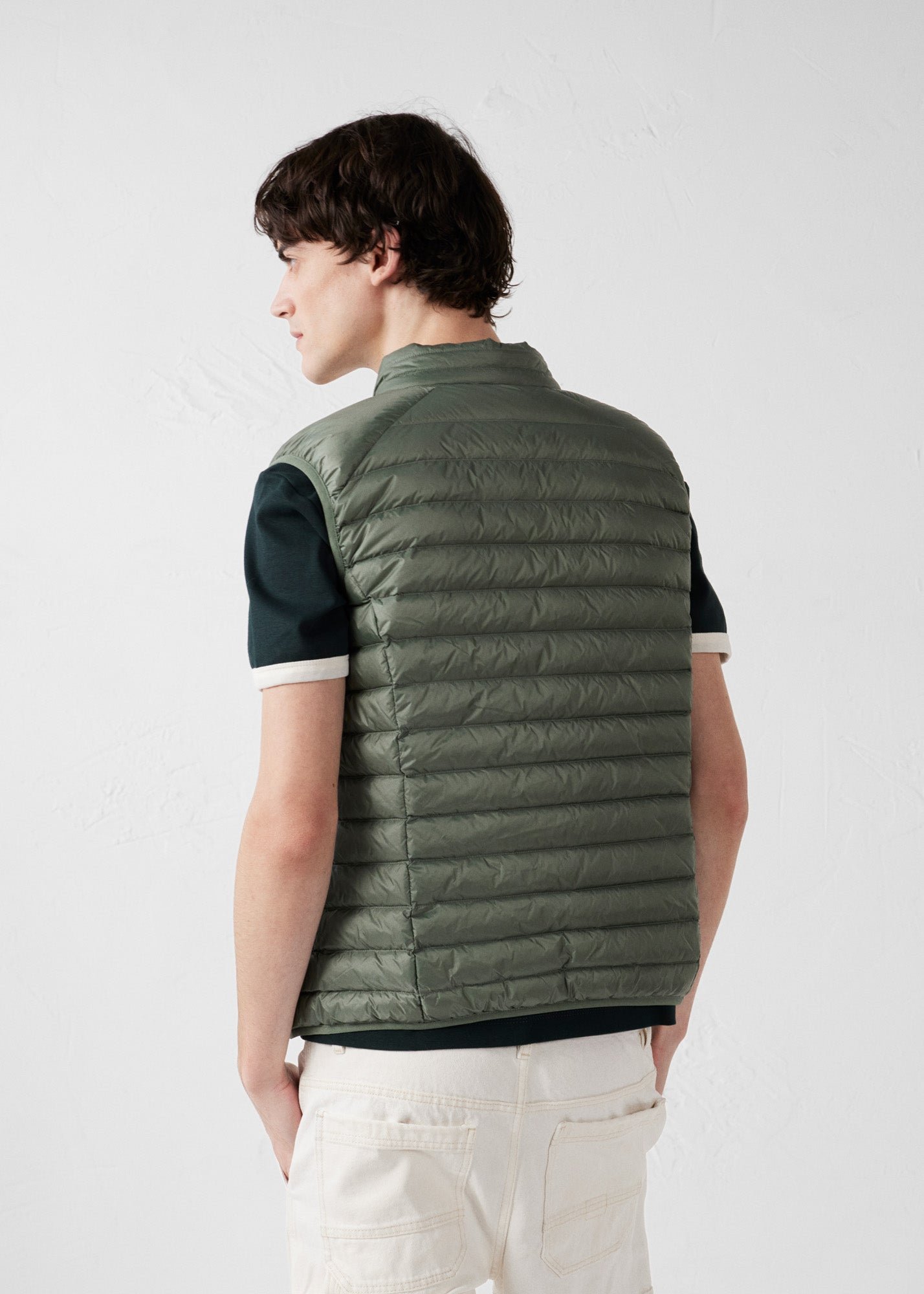 Sleeveless puffer jacket Tom JOTT Green