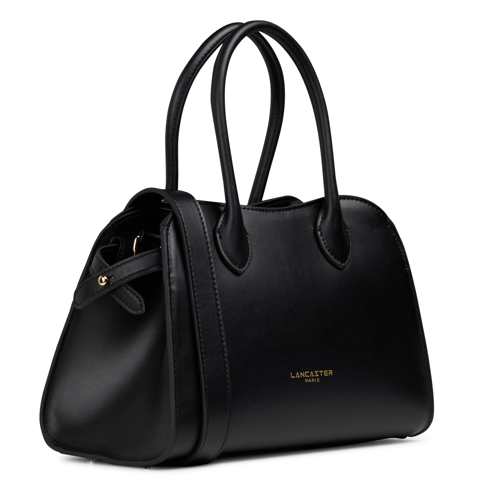 A-line leather skirt LANCASTER PARIS Black