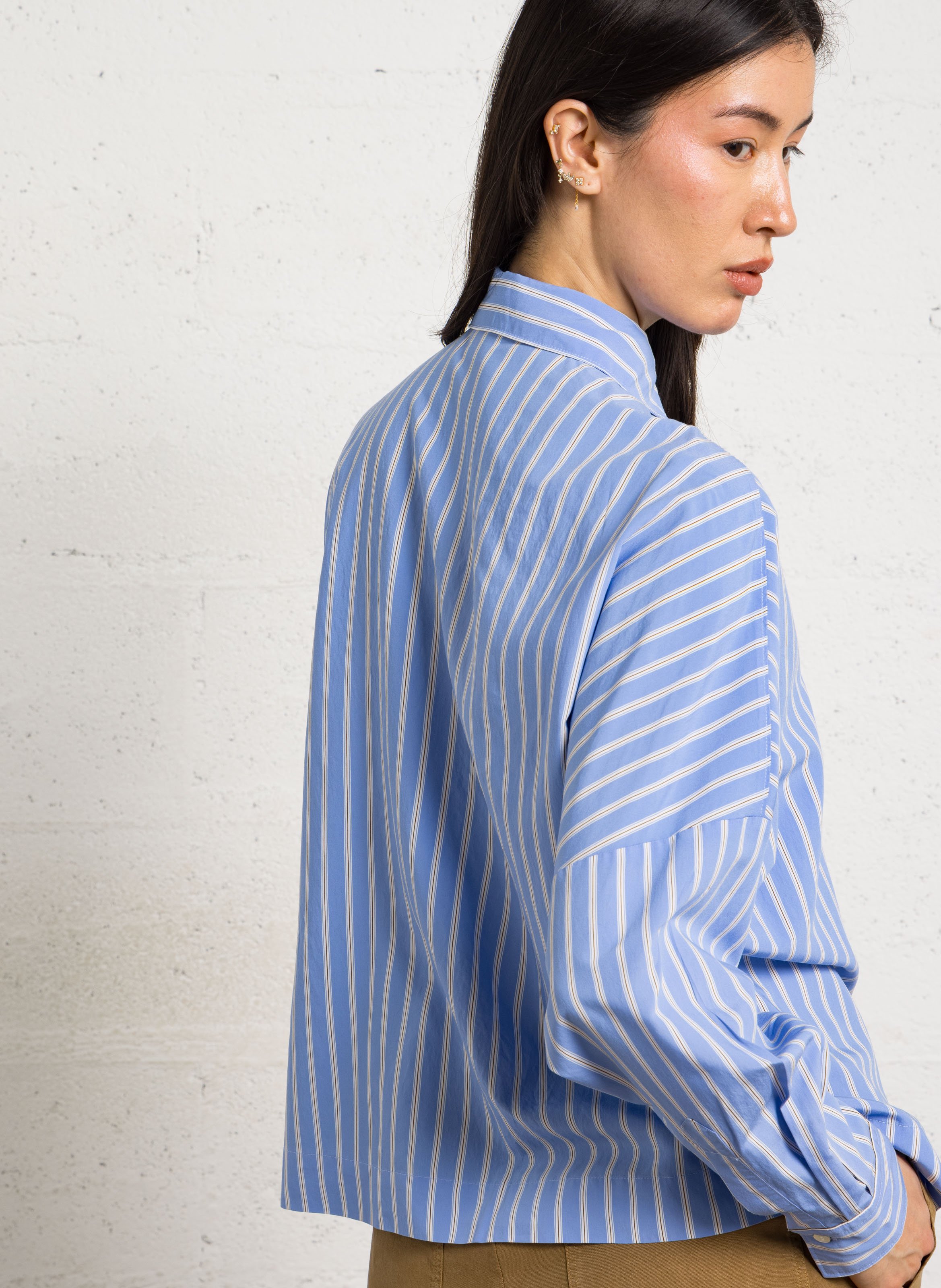 Chemise oversize col classique HARTFORD Multicolore