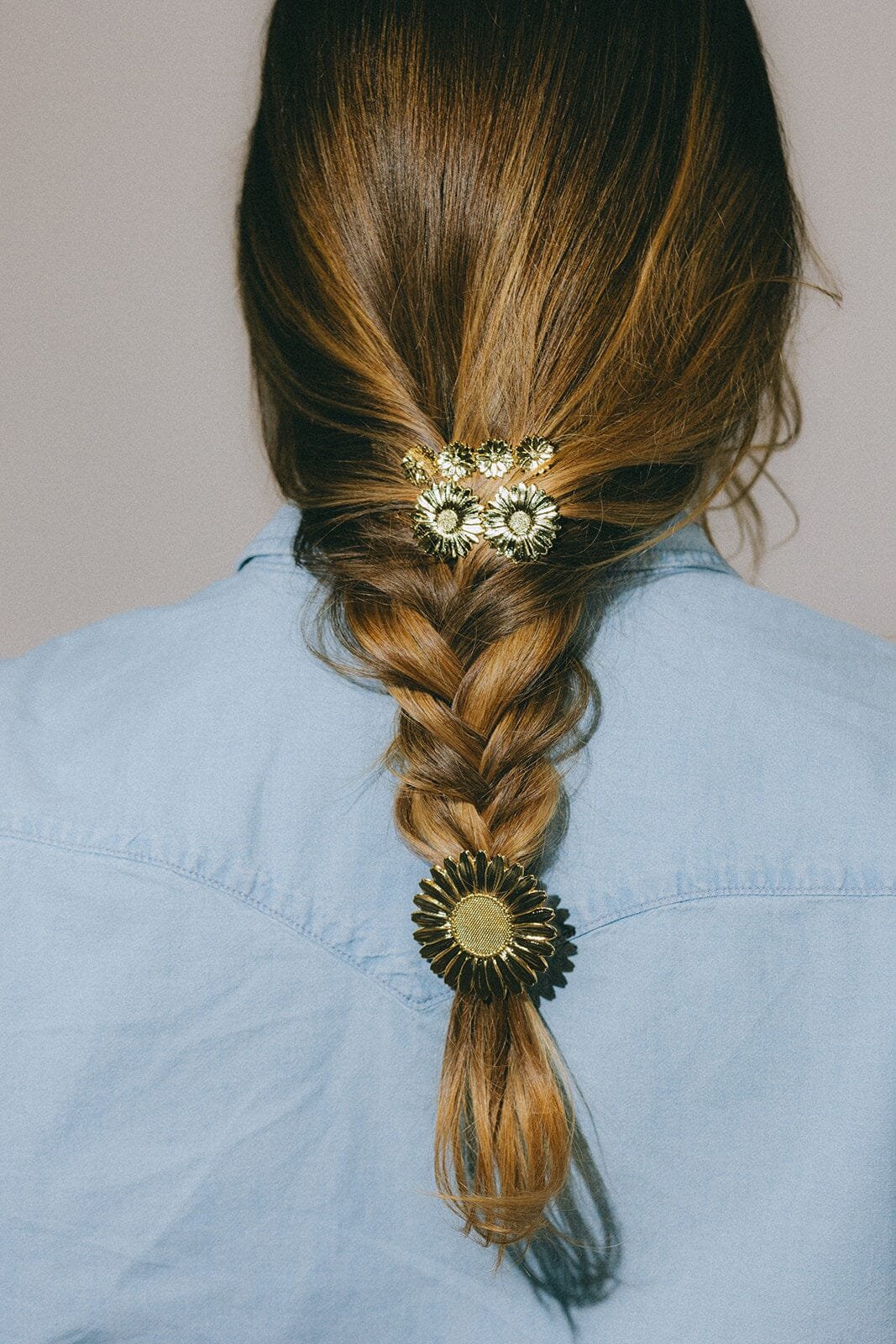 Silver-plated flower hair clip MONSIEUR SIMONE Silver