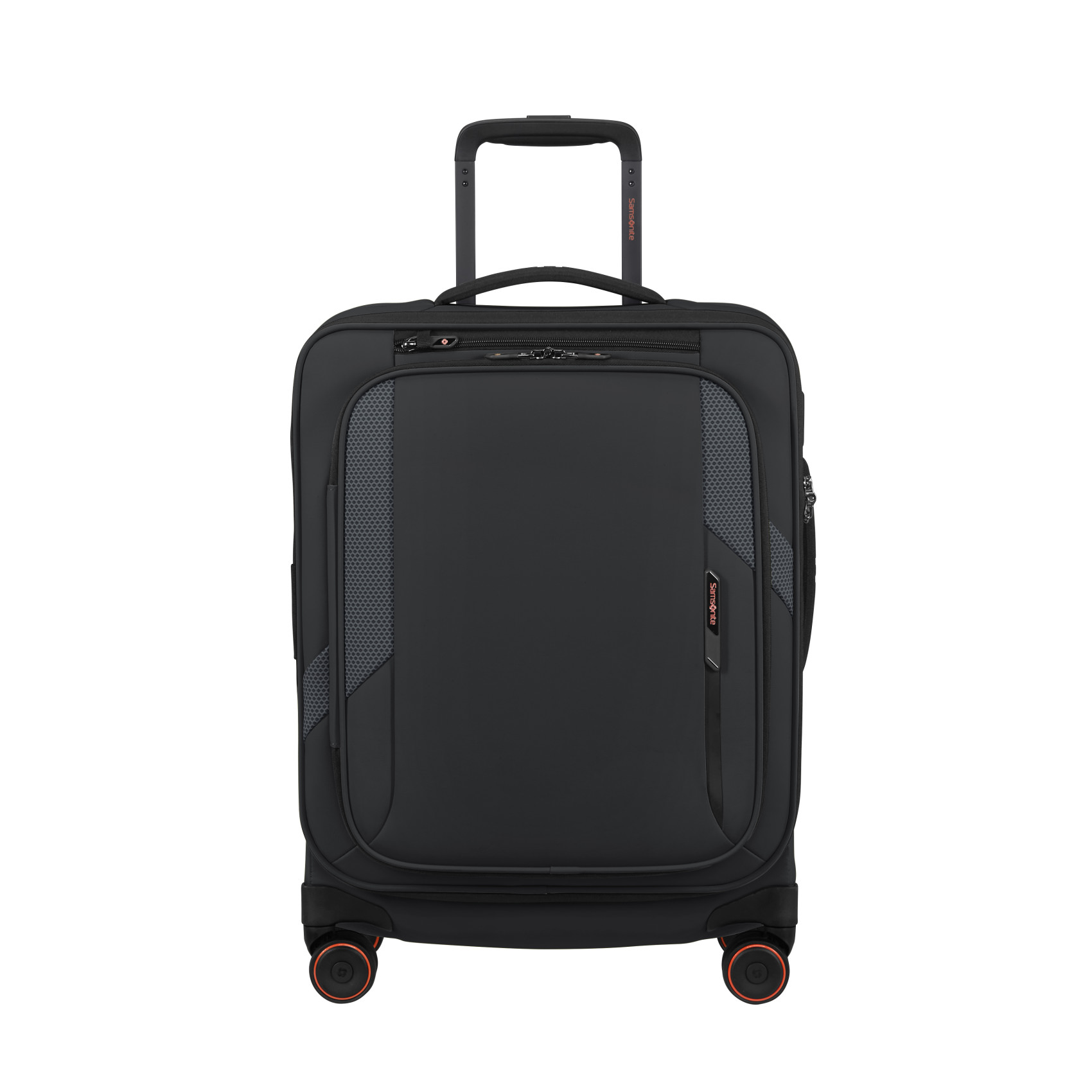 Glazed 4-wheel carry-on suitcase size S SAMSONITE Black