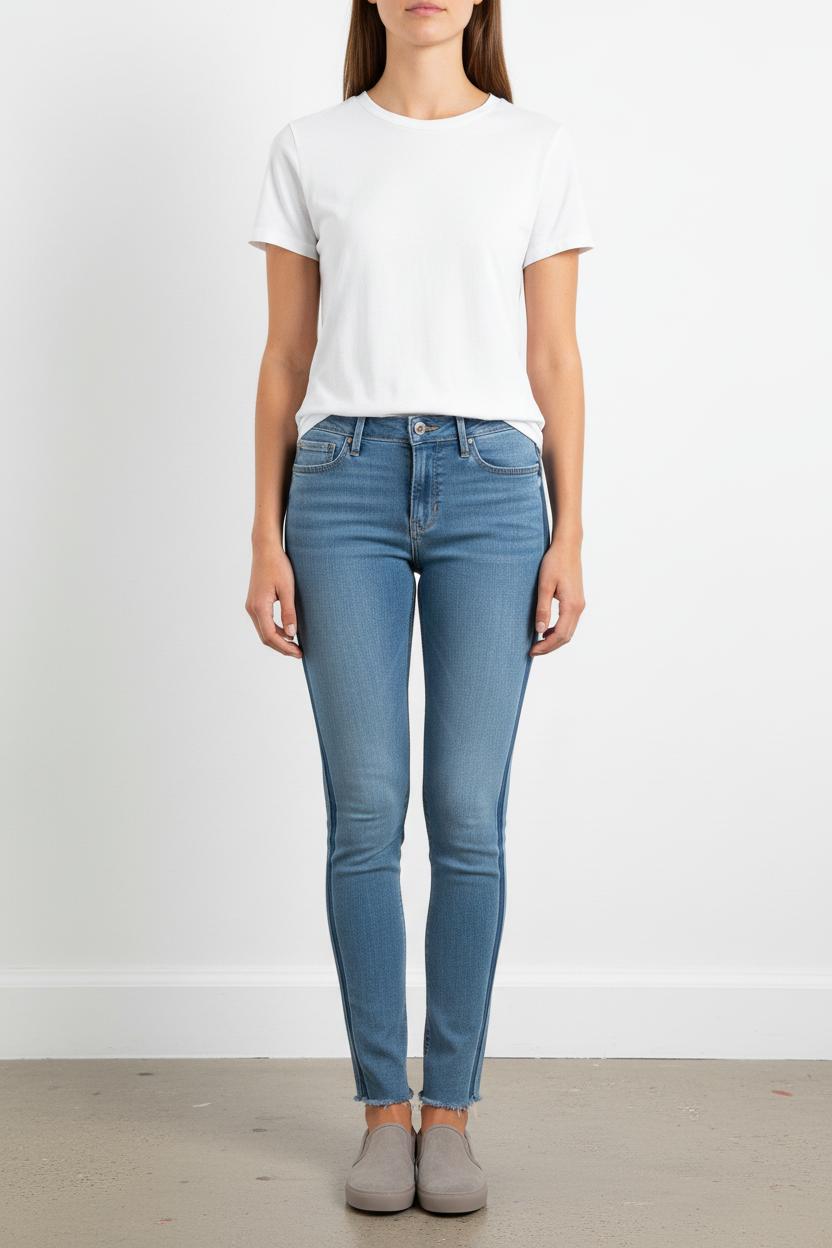 Cropped slim jeans with studs LEVI'S - Seconde main Blue