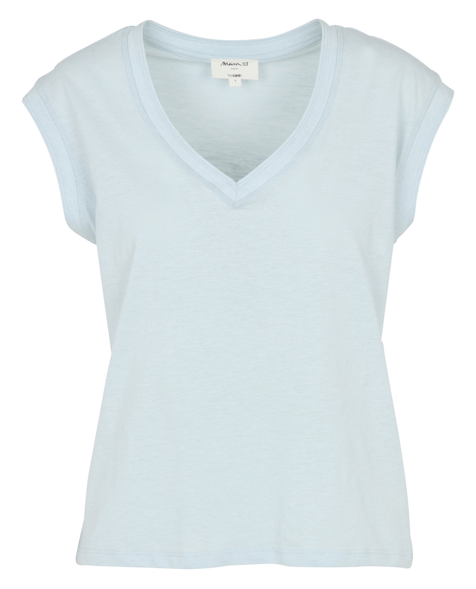 Tee-shirt col V en coton MAISON 123