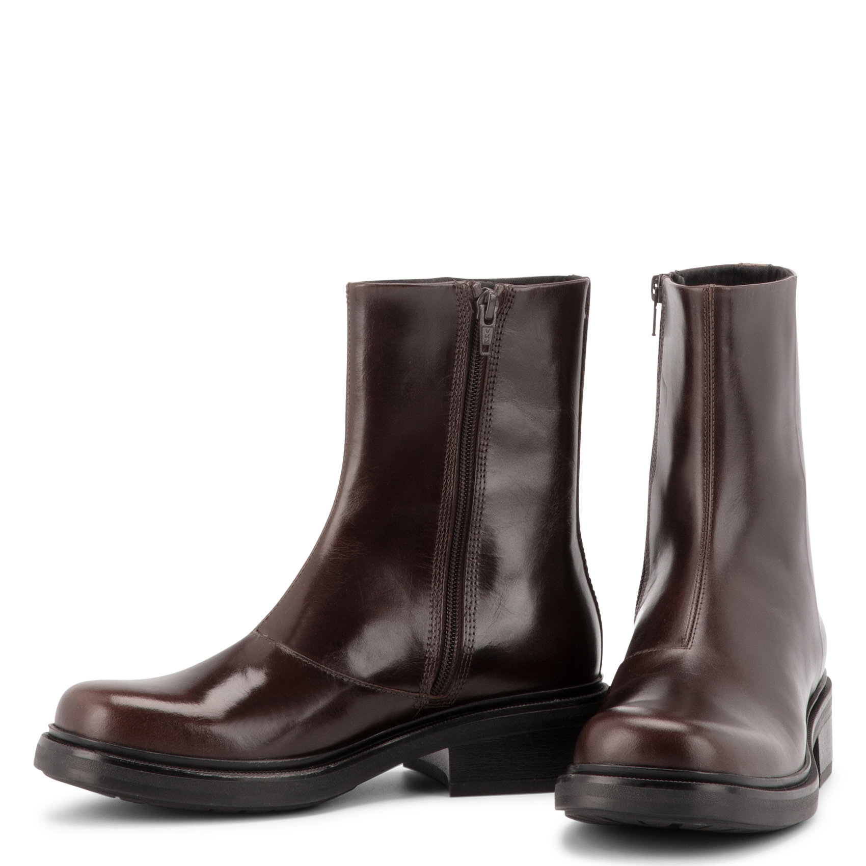 Leather mid-calf boots VAGABOND Black