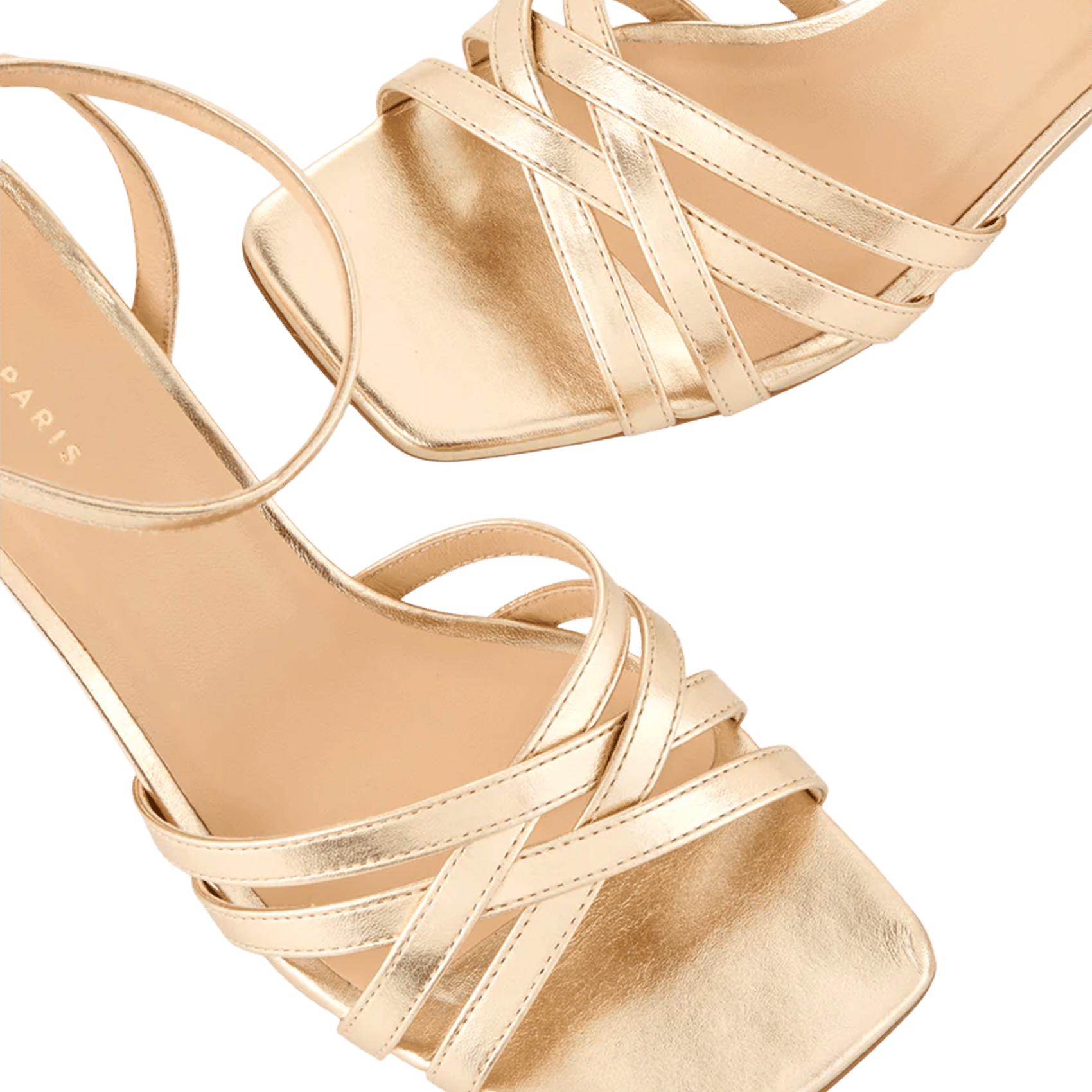 Sandalias altas de ante COSMOPARIS Dorado
