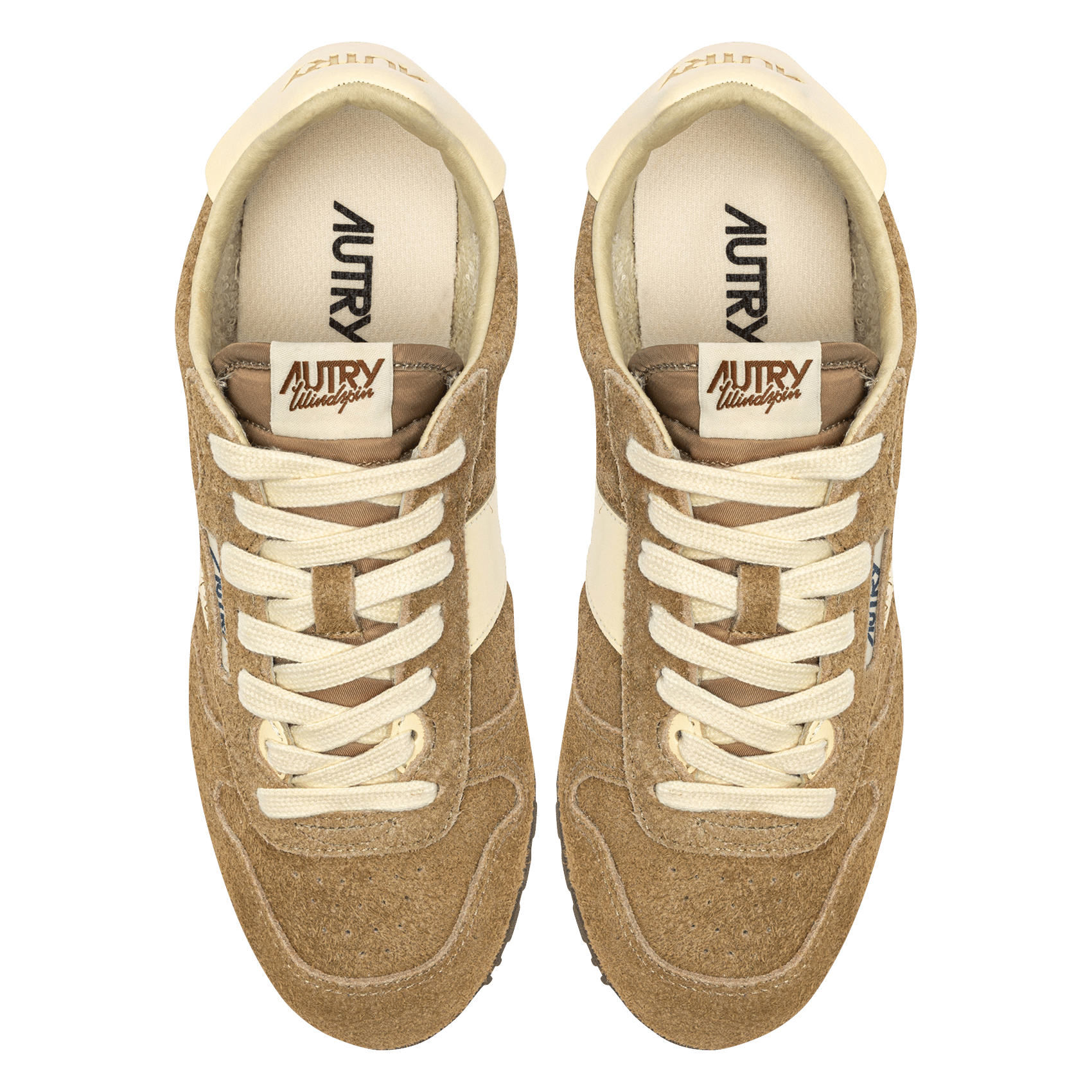 Baskets basses en cuir AUTRY Marron