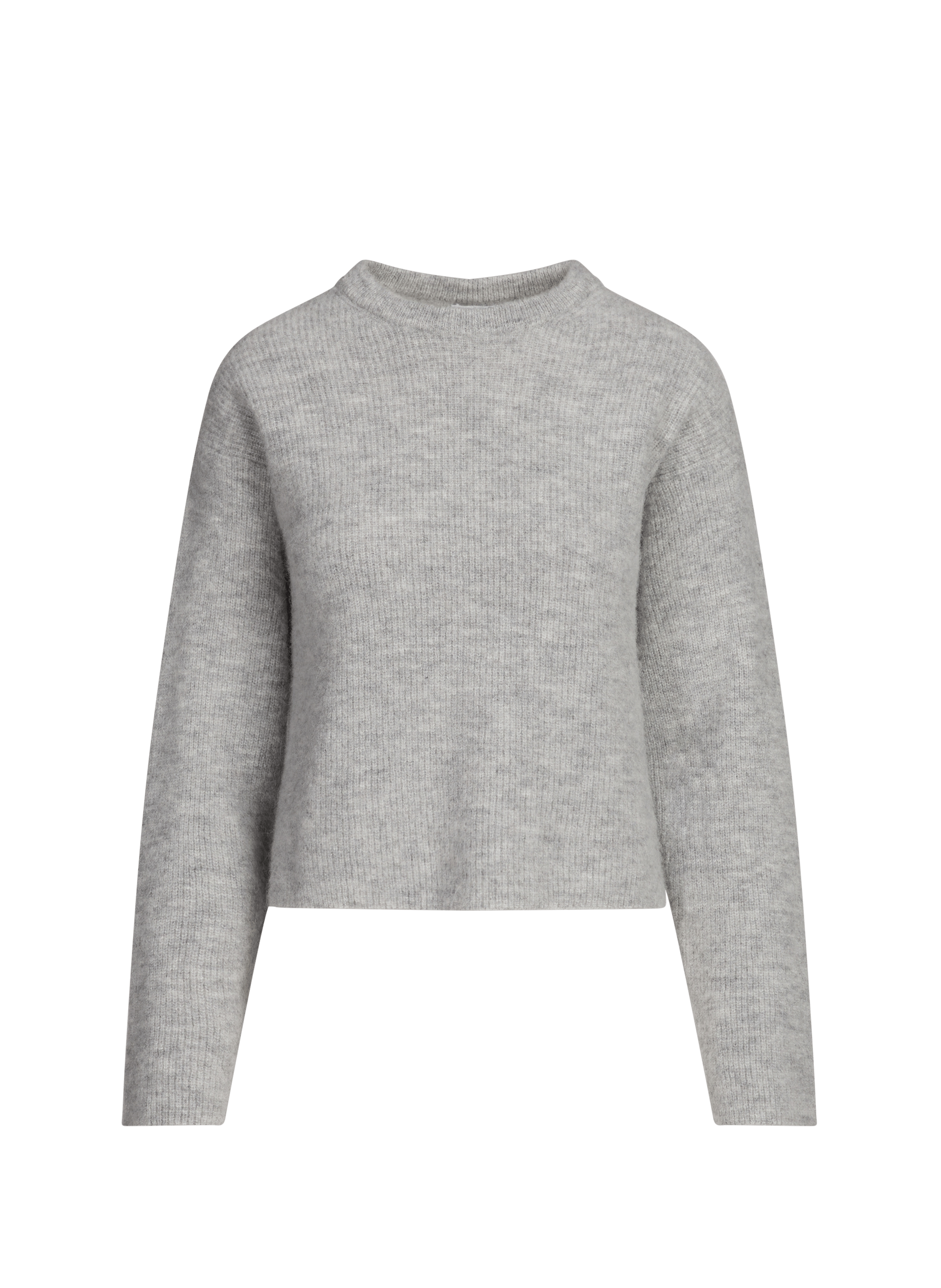 Round neck pullover in blended alpaca - Baylory SAISON 1865 Grey