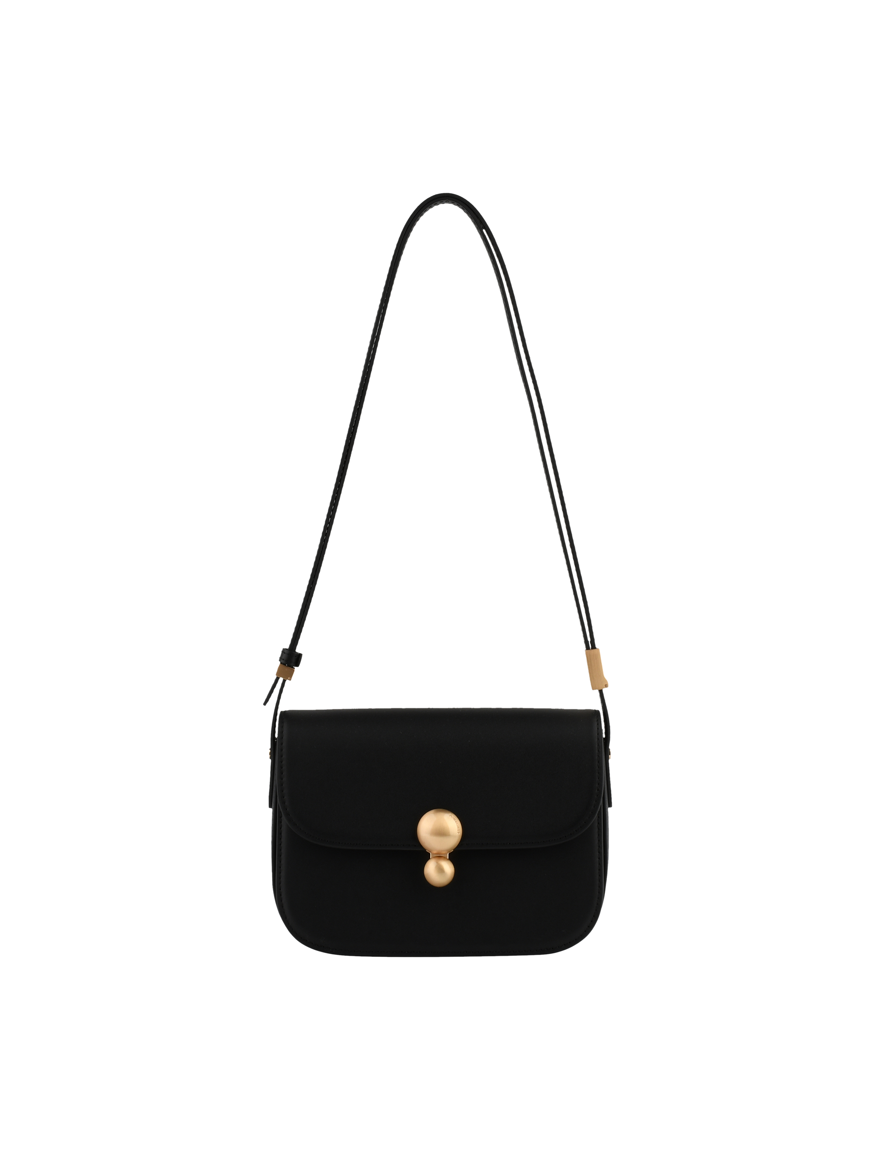 Crossbody bag in cowhide leather POURCHET