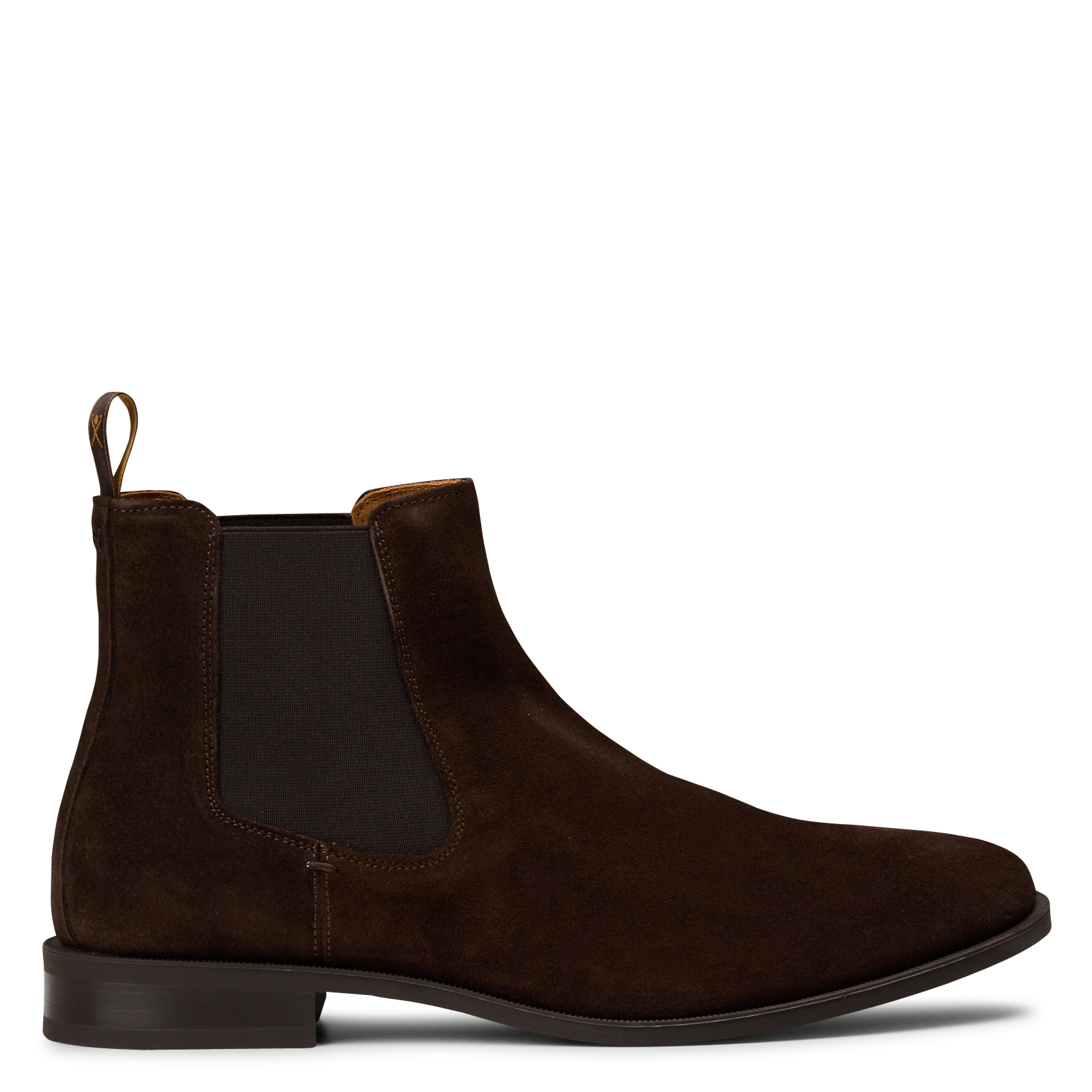 Boots chelsea en cuir velours HACKETT Marron