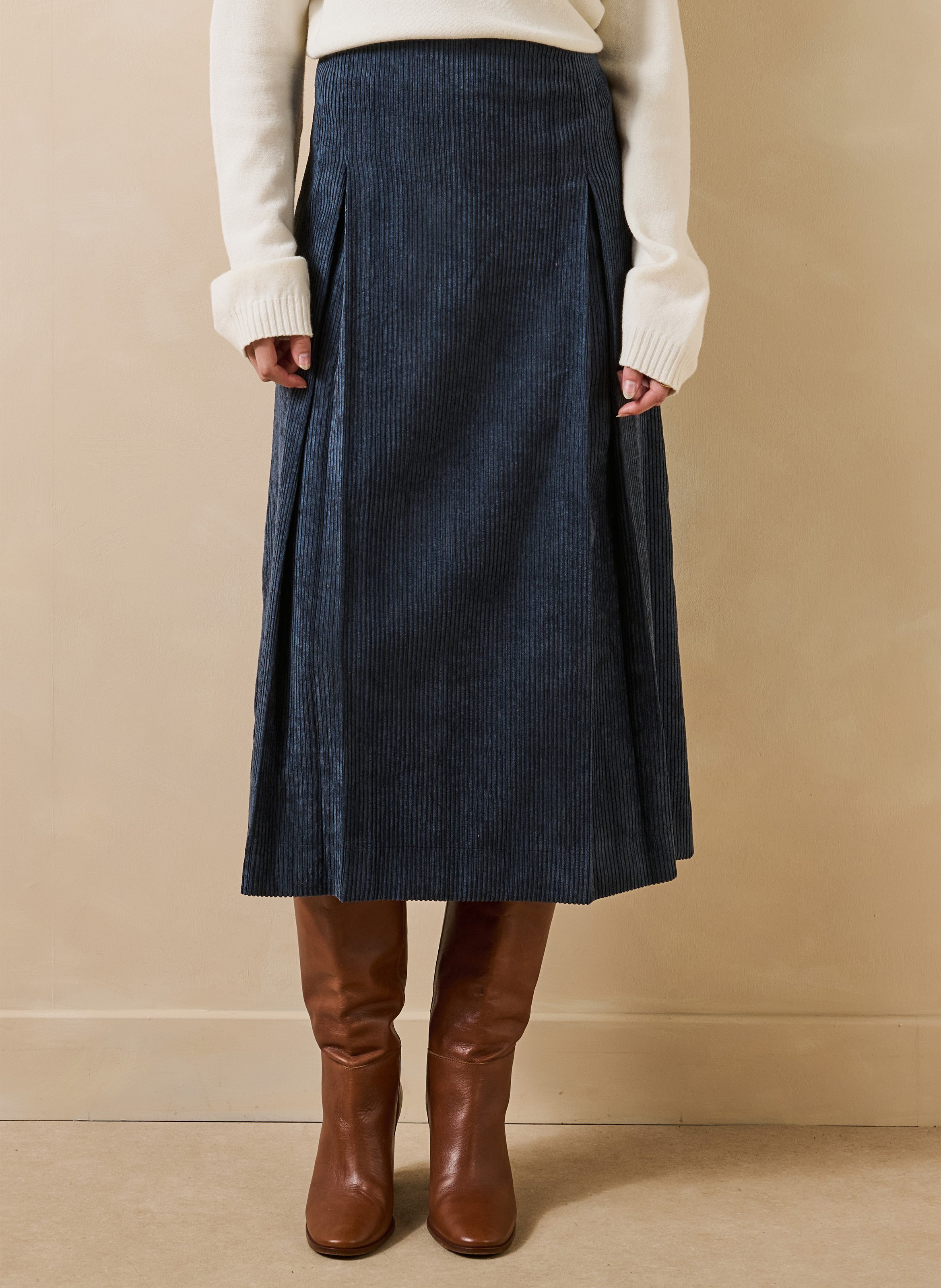 Flared corduroy skirt LA FEE MARABOUTEE