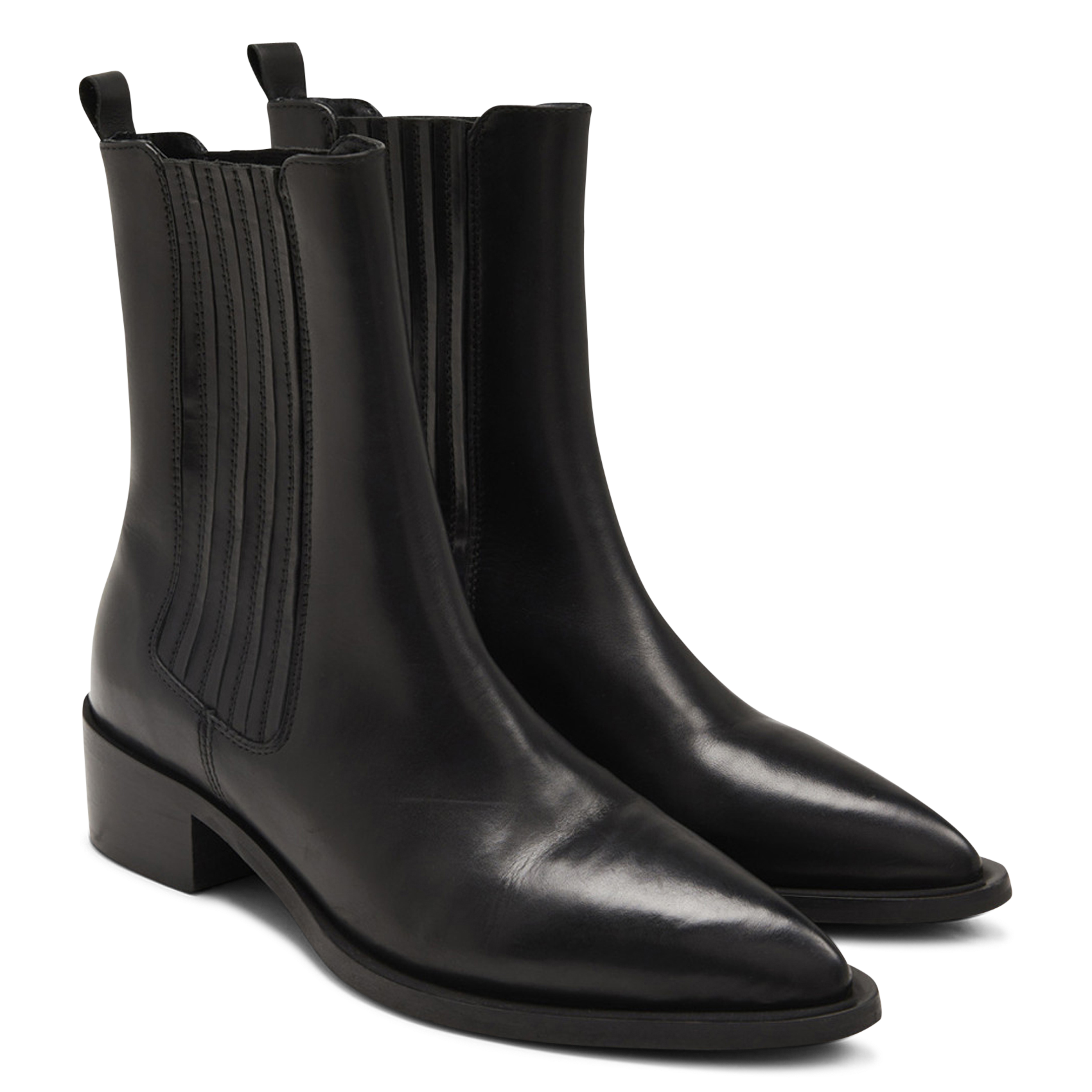 Leather mid-calf boots PAVEMENT Black
