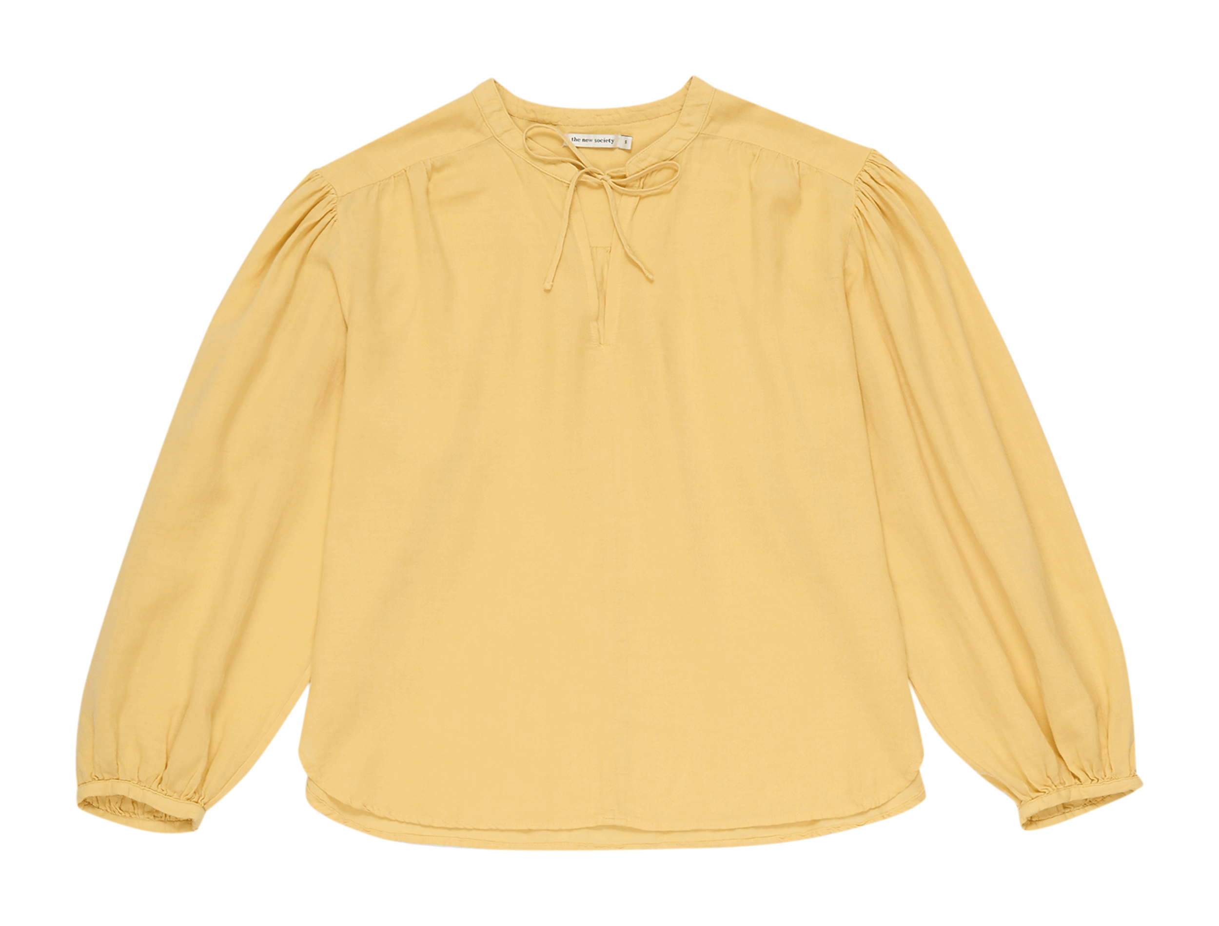 Cotton henley top THE NEW SOCIETY Yellow