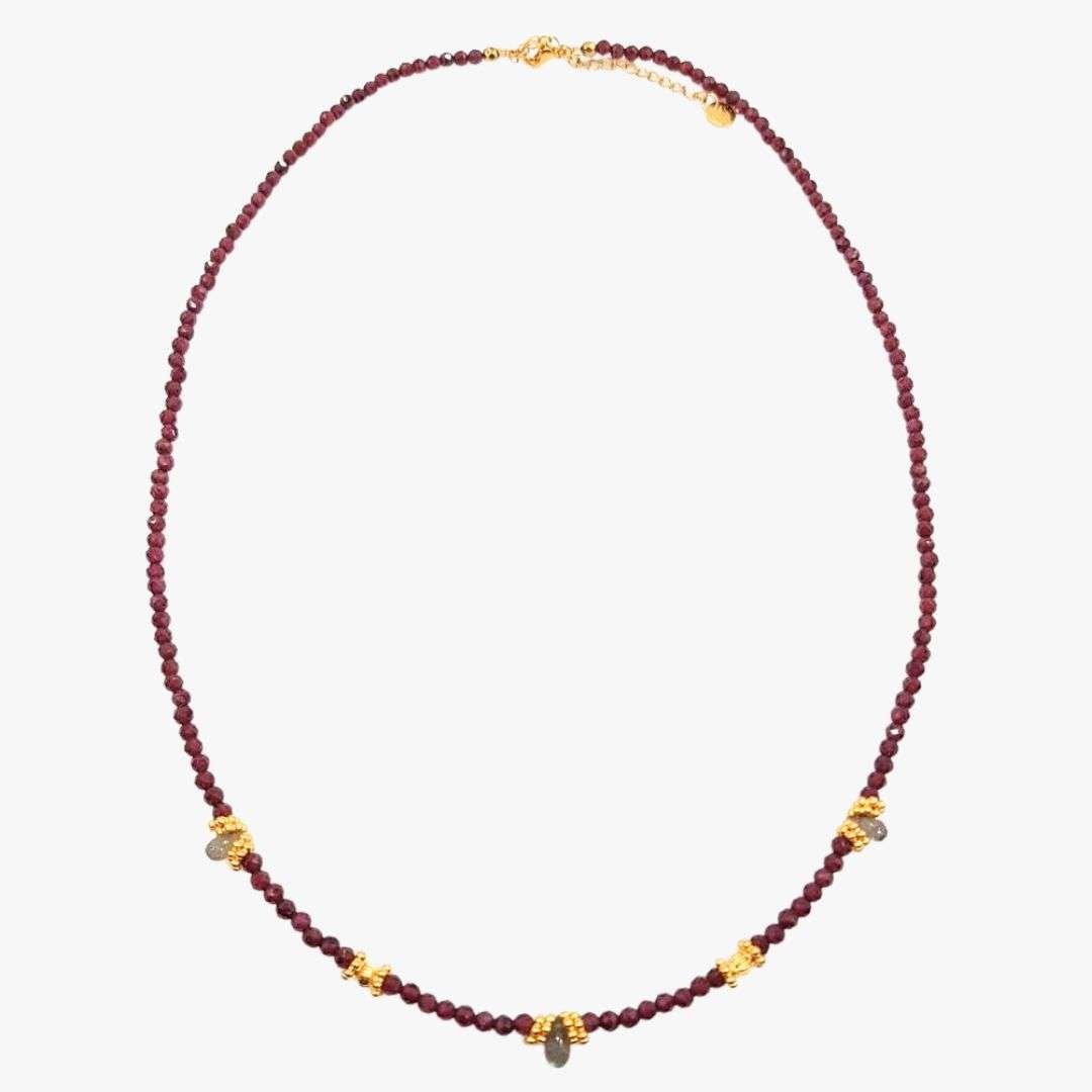 Garnet necklace GINANDGER Red