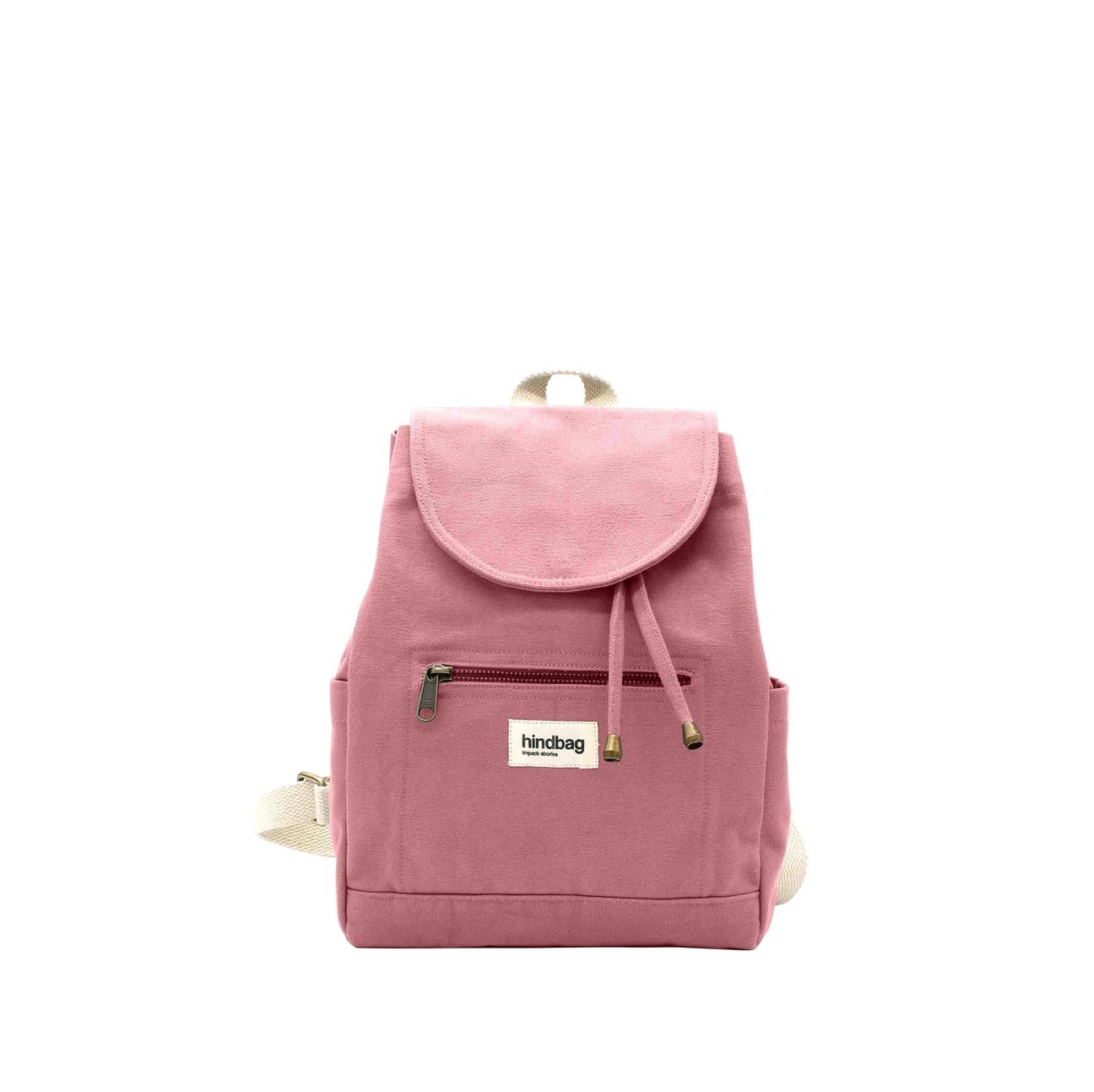 Cotton backpack MINI ELIOT Rose blush