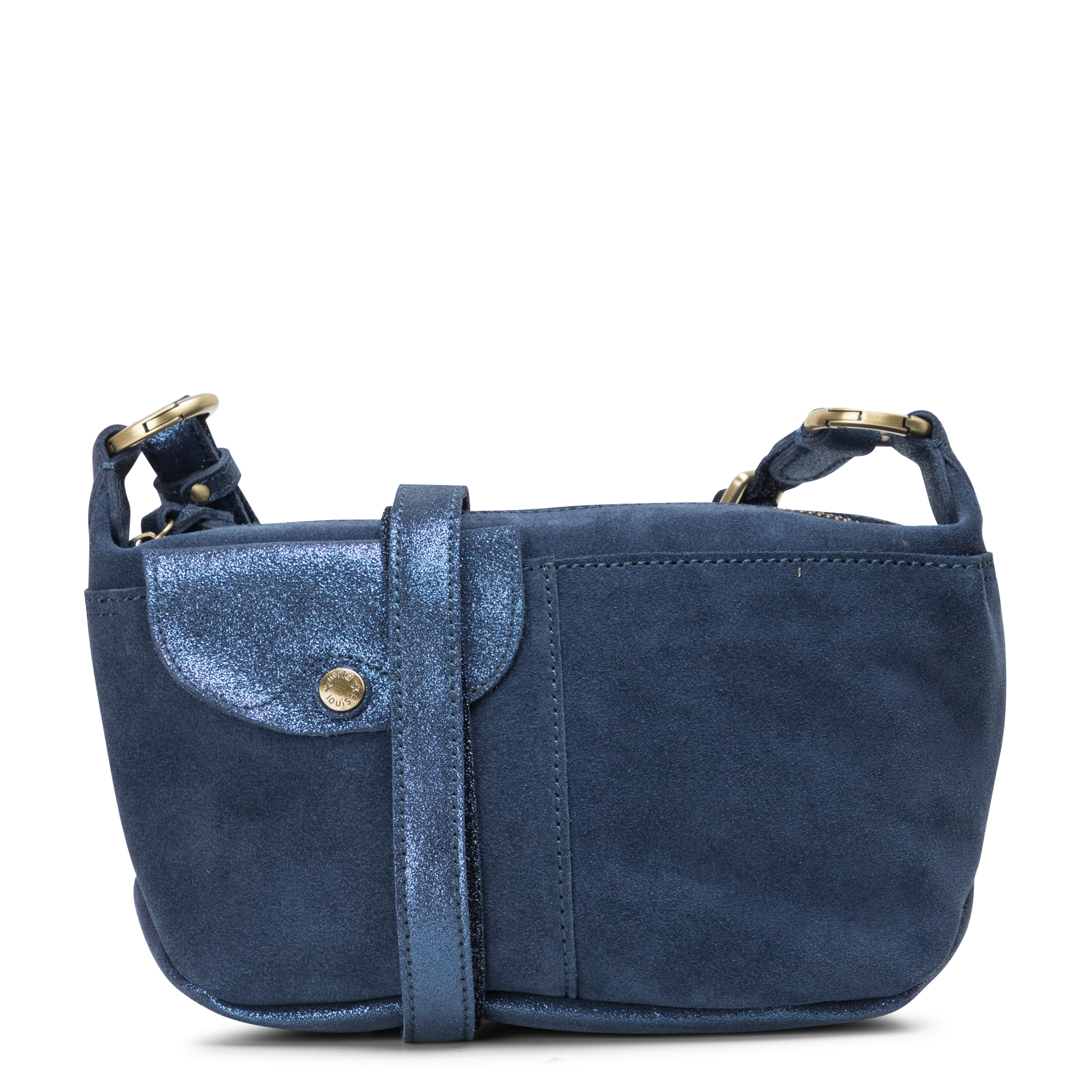 Leren crossbodytas  MILA LOUISE Blauw