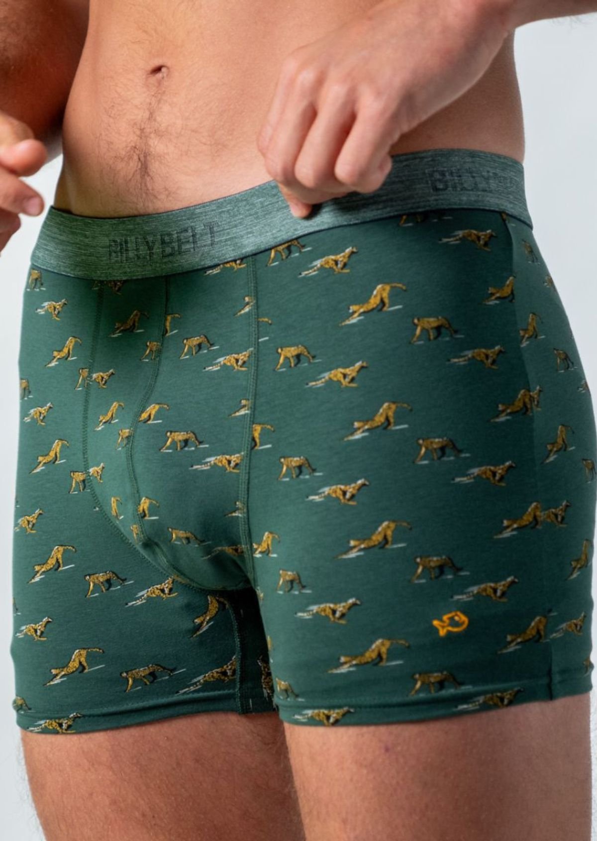 Organic cotton boxers BILLYBELT Green