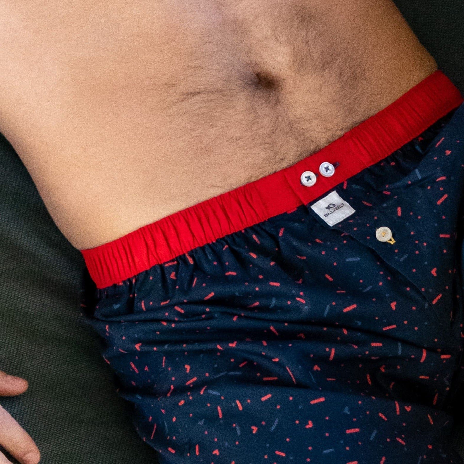 Organic cotton boxer shorts BILLYBELT Blue